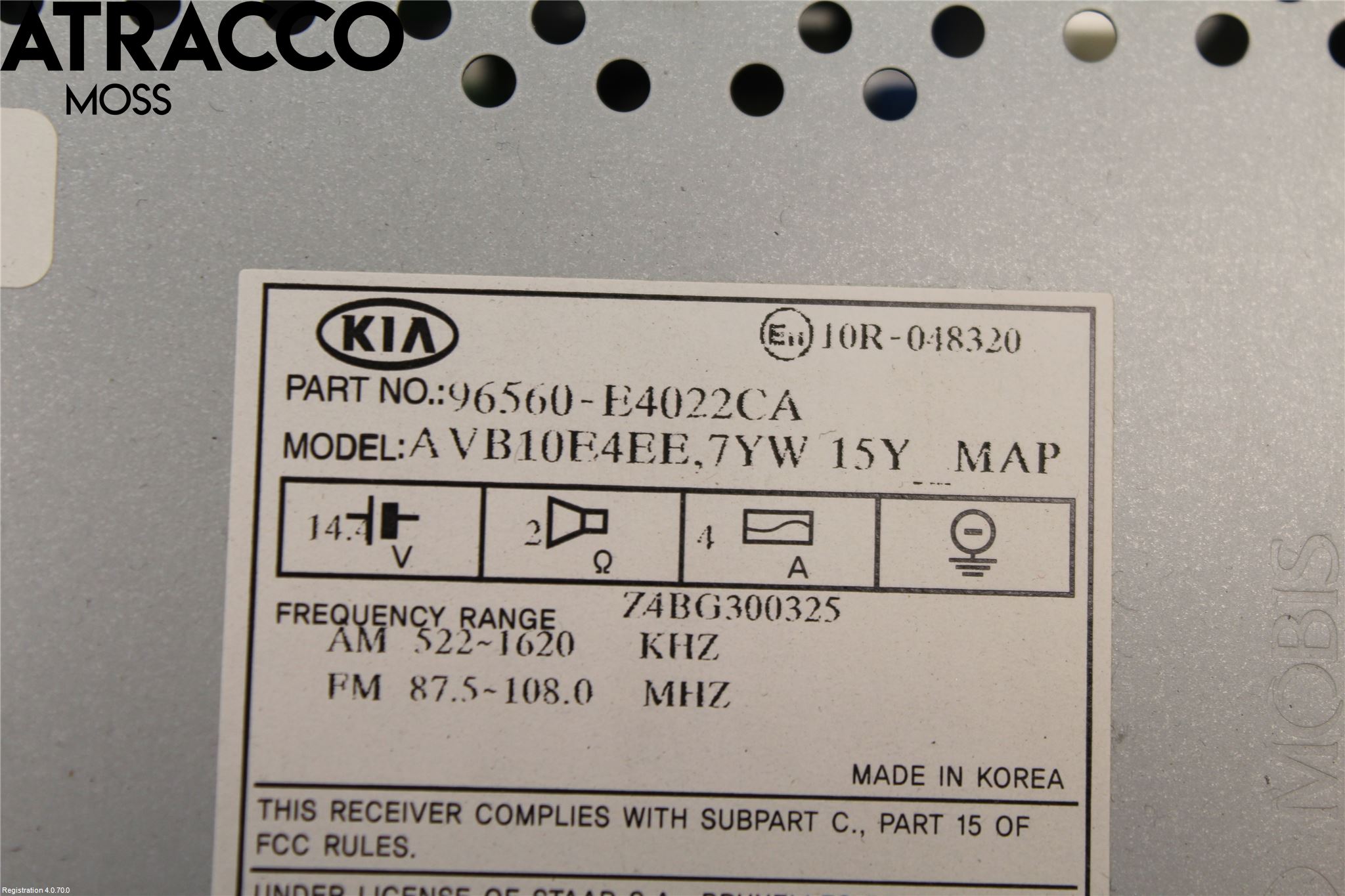 Kia SOUL 09- Cd Radio - Multimediapanel