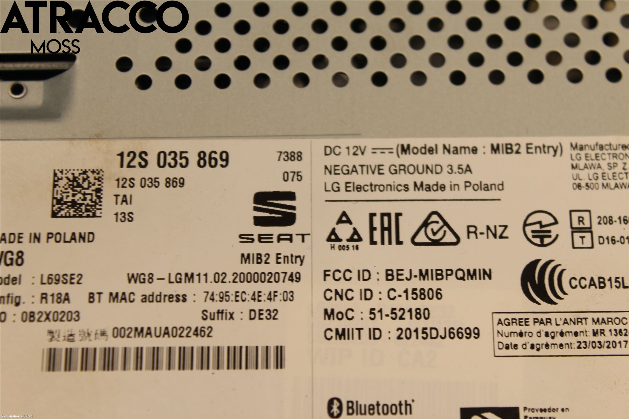 Seat Mii / Mii electric Radio