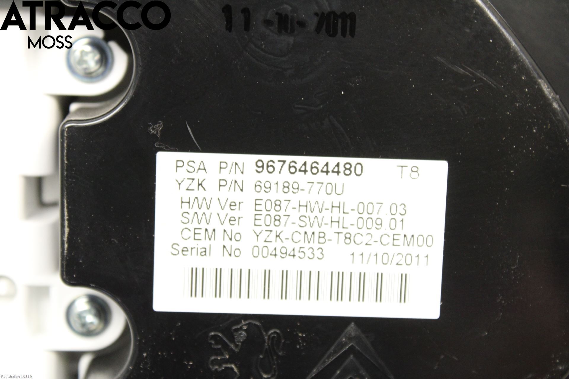 Peugeot 3008 09-16 Instrument Komb