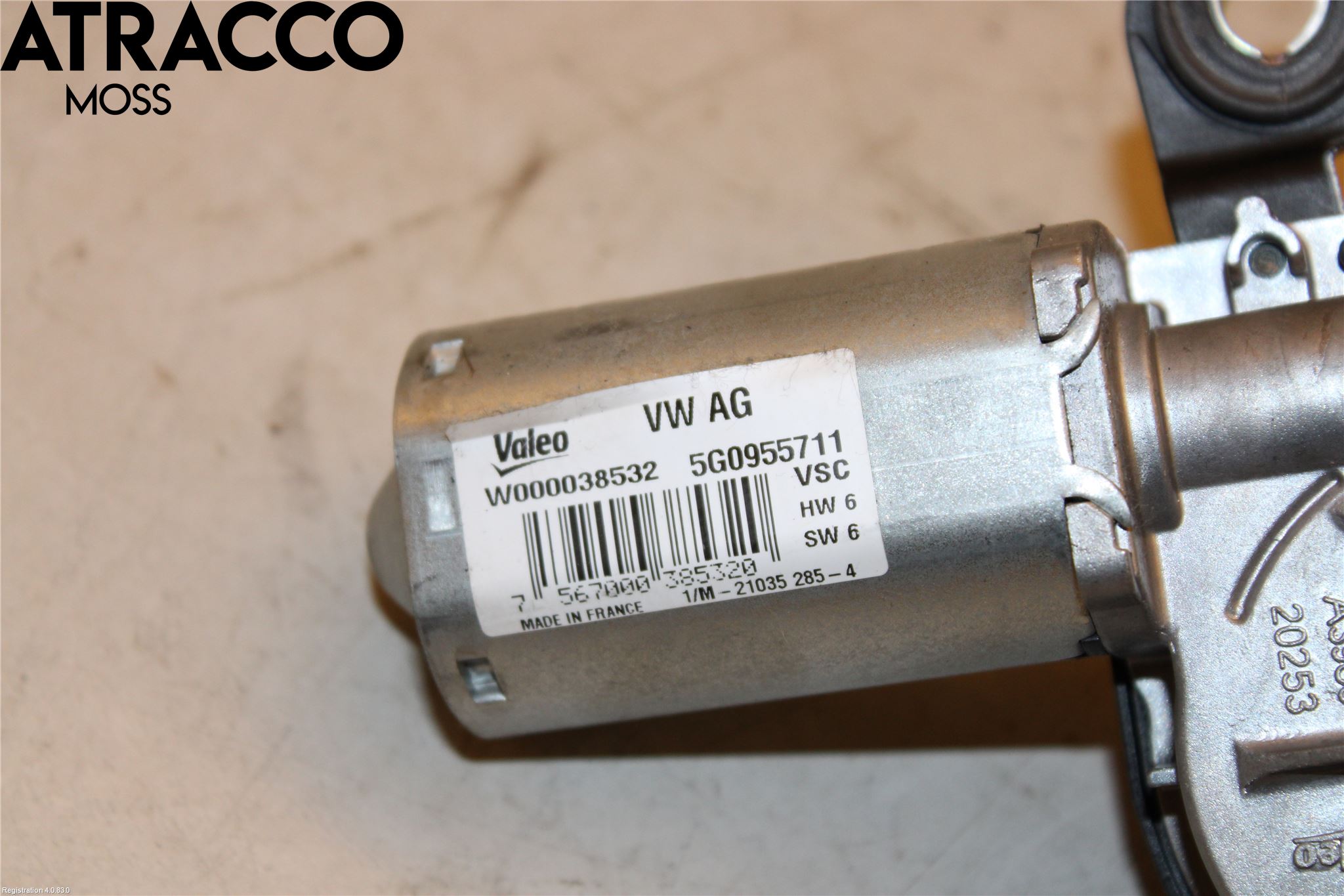 Volkswagen VW GOLF / E-GOLF VII 13-20 Torkarmotor Baklucka