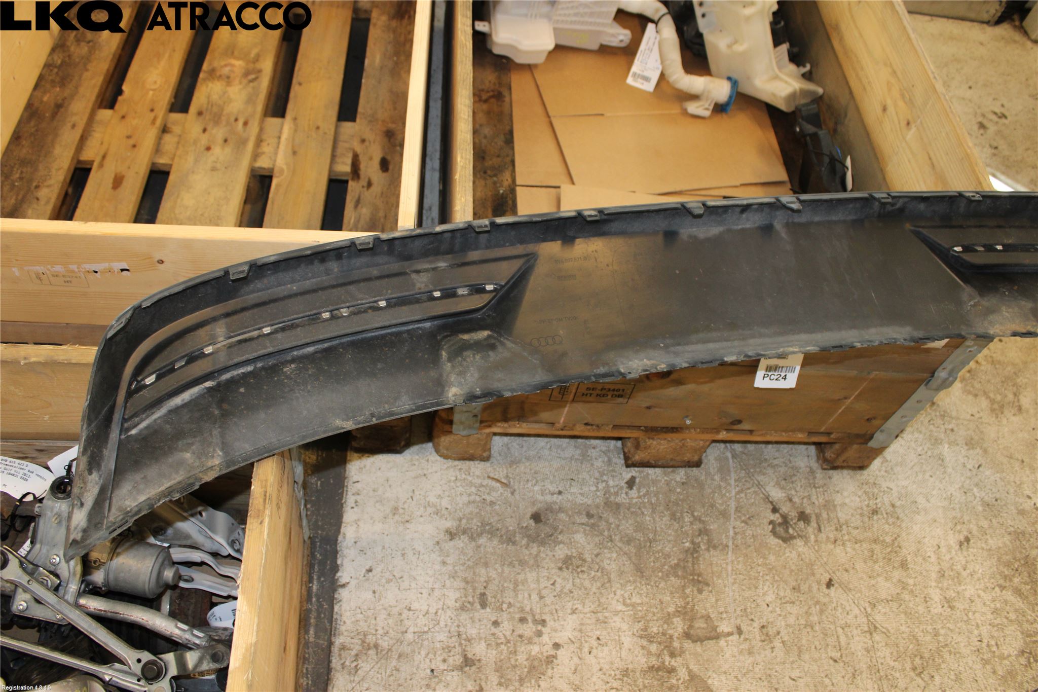 Audi A3/S3 05-13 Stötfångardel Bak Mitt