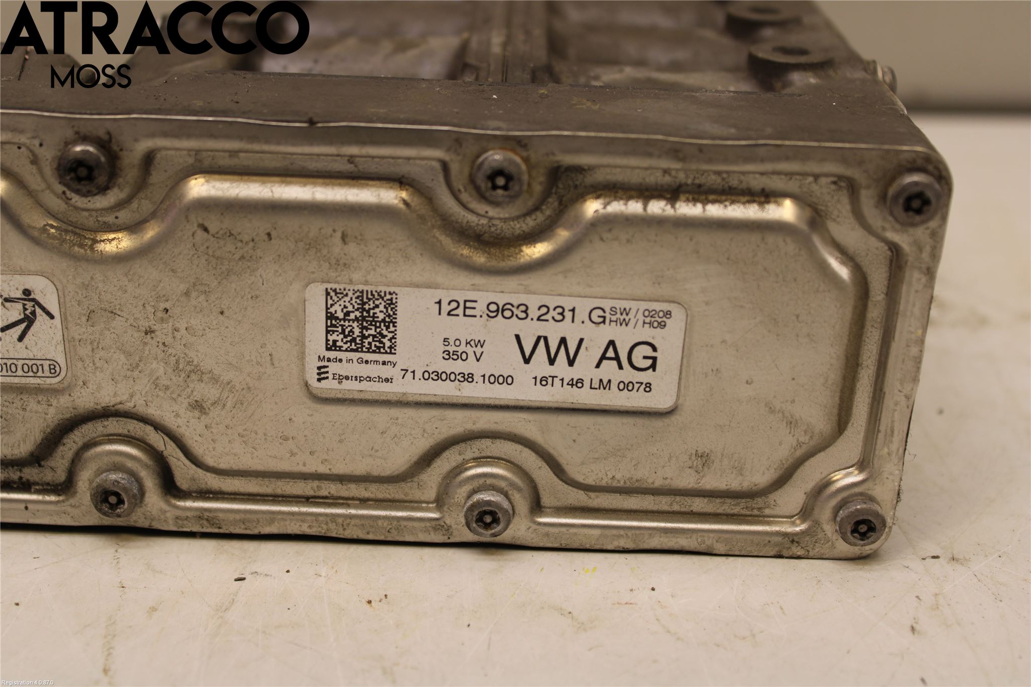Volkswagen VW GOLF / E-GOLF VII 13-20 Motorvärmare El-Sats Komp