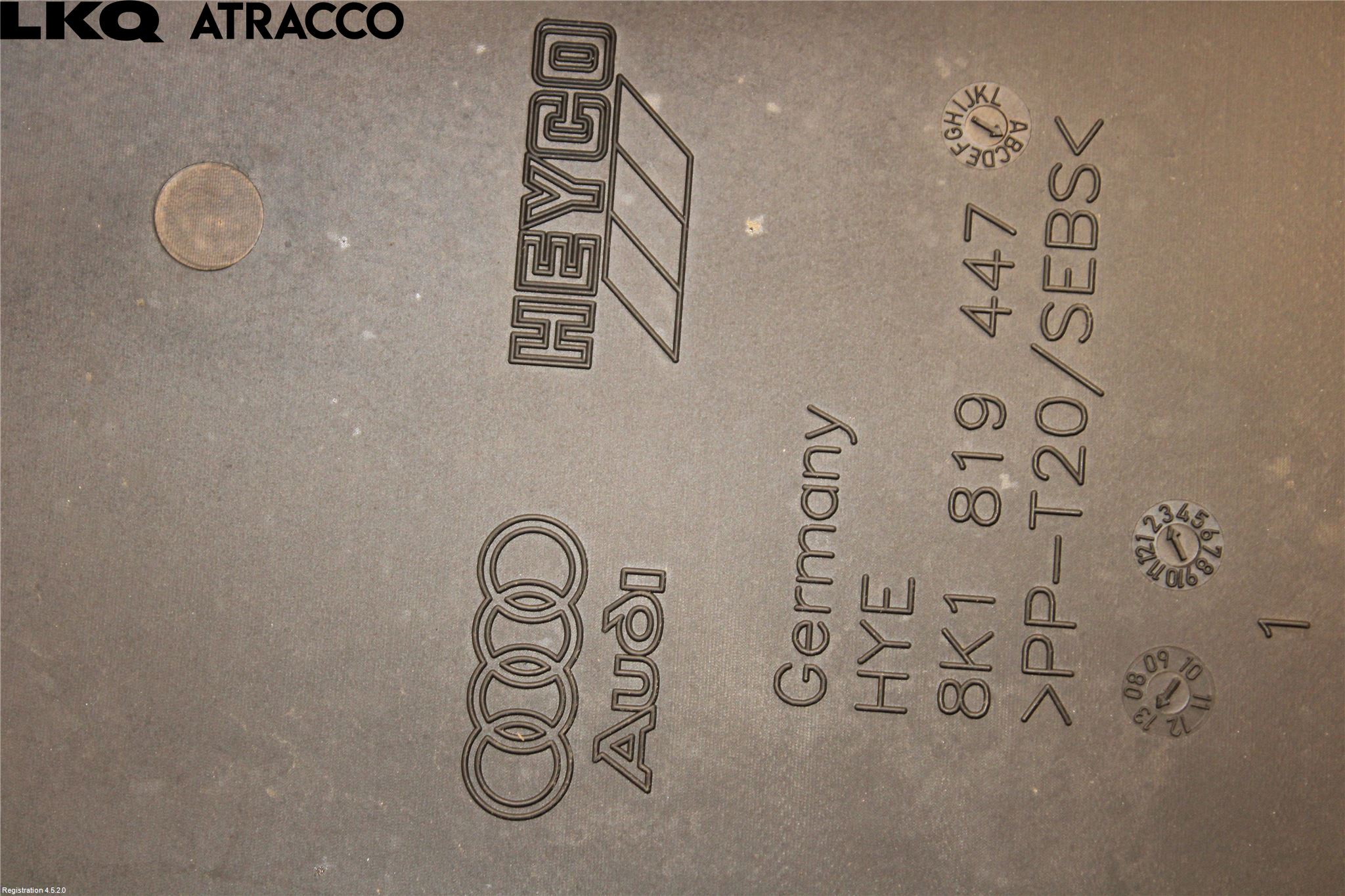 Audi A4/S4 08-11 Torpedplåt-Torpedplast