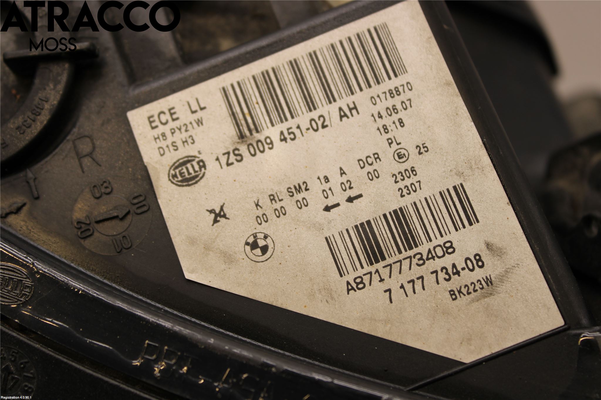 BMW 5 E60/61 Sed/Tou 02-10 Strålkastare Höger