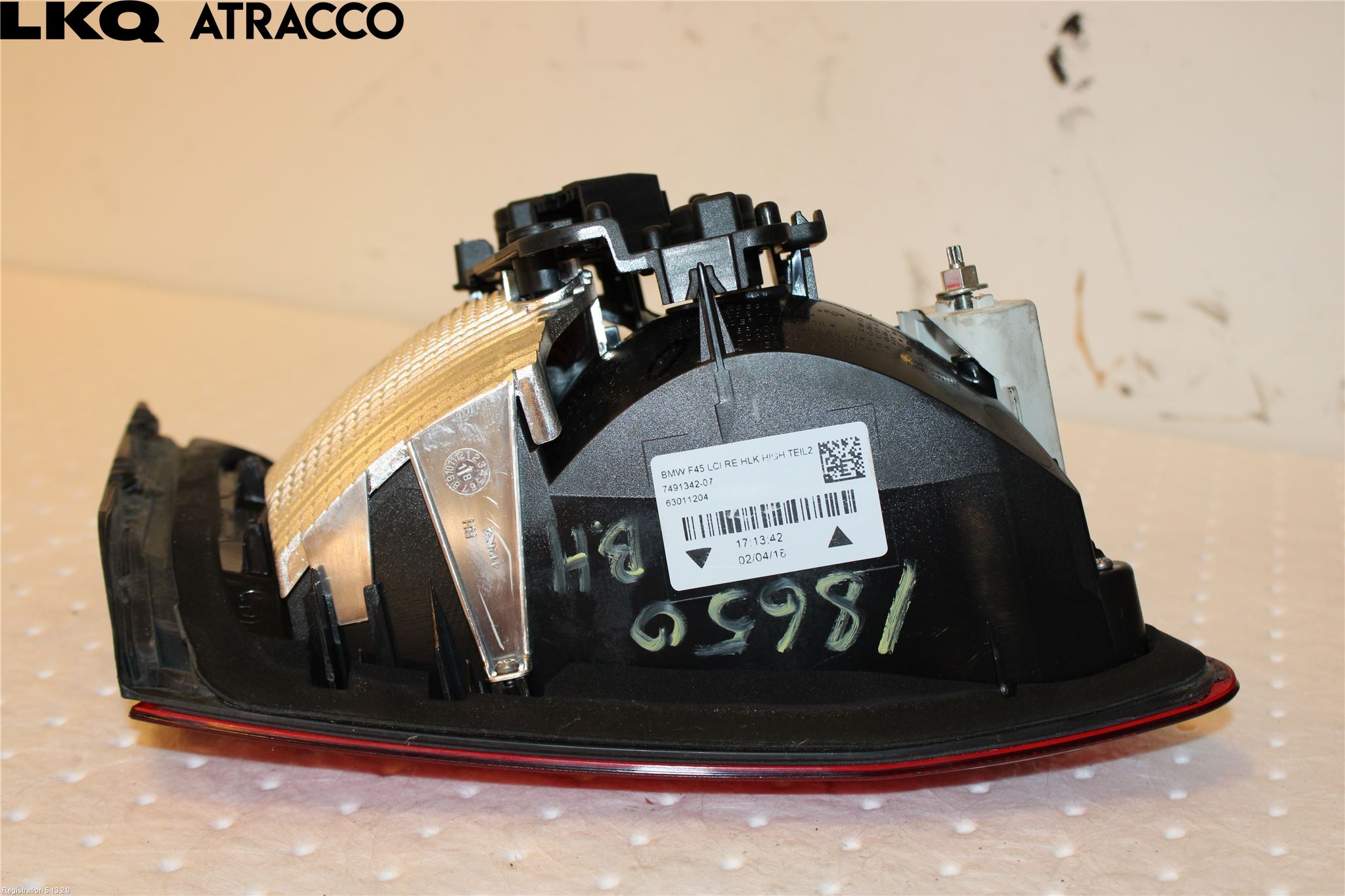 BMW 2 F45 Active Tourer 14-21 Bakljus Lucka Hö