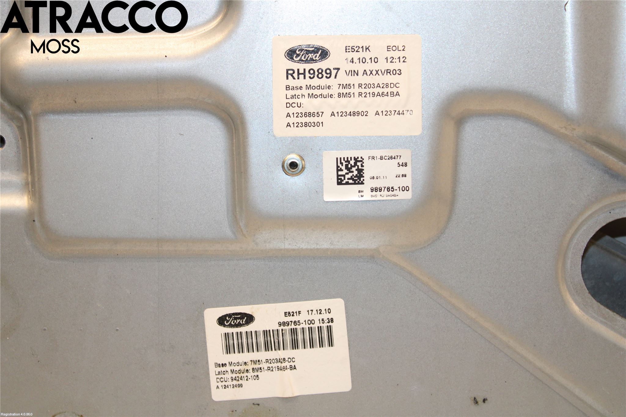 Ford KUGA 08-12 Fönsterhissmekanism