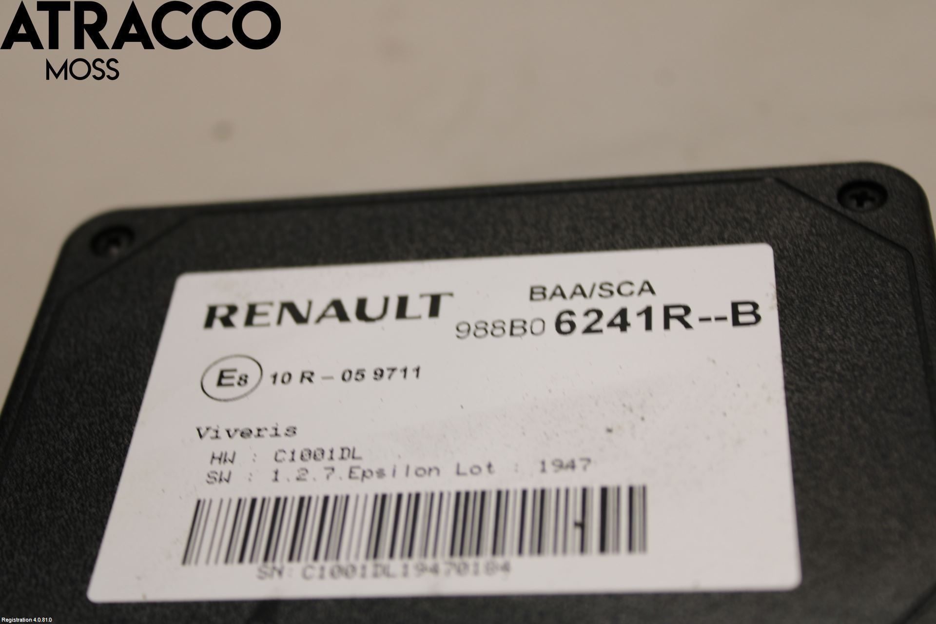 Renault ZOE/E-TECH 13- Styrenhet Övrigt