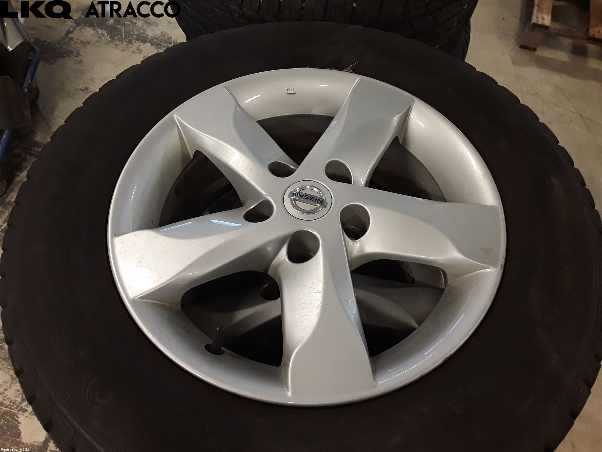 Nissan QASHQAI+2  10-14 Vinterdäck Alumfälg 4St