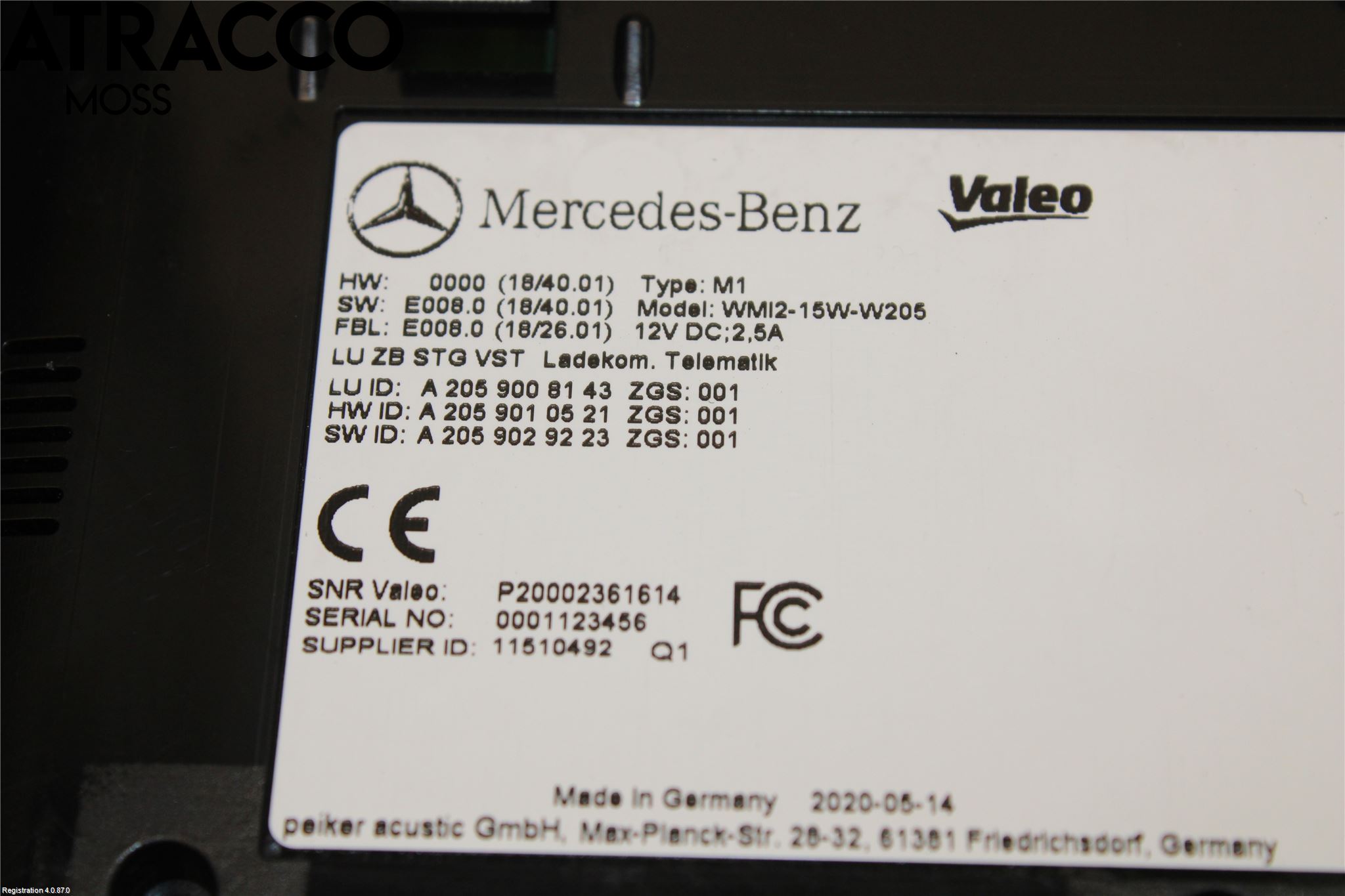 Mercedes-Benz MB EQC (N293) 20- Styrenhet Övrigt