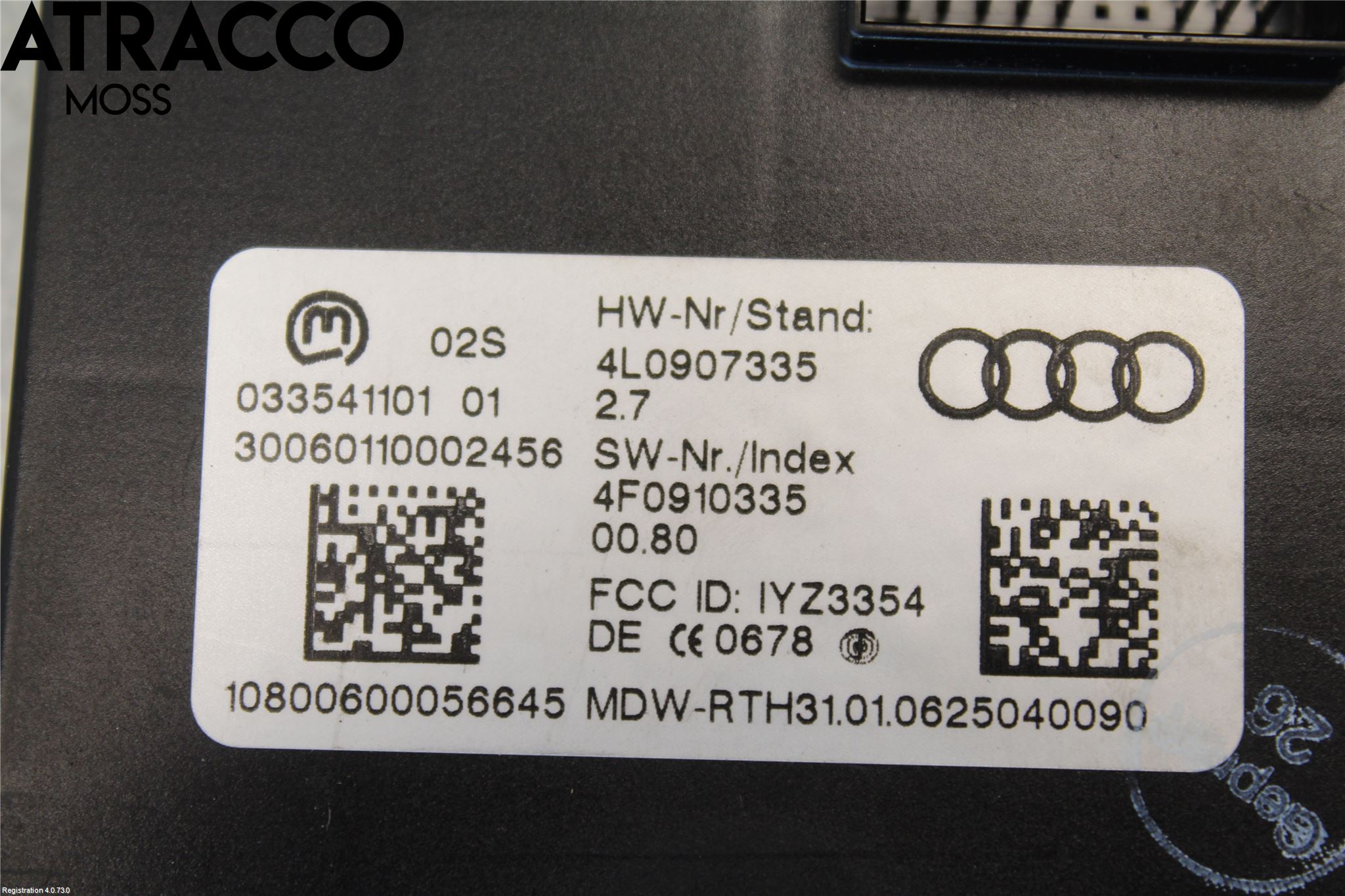 Audi Q7/SQ7 Styrenhet Övrigt