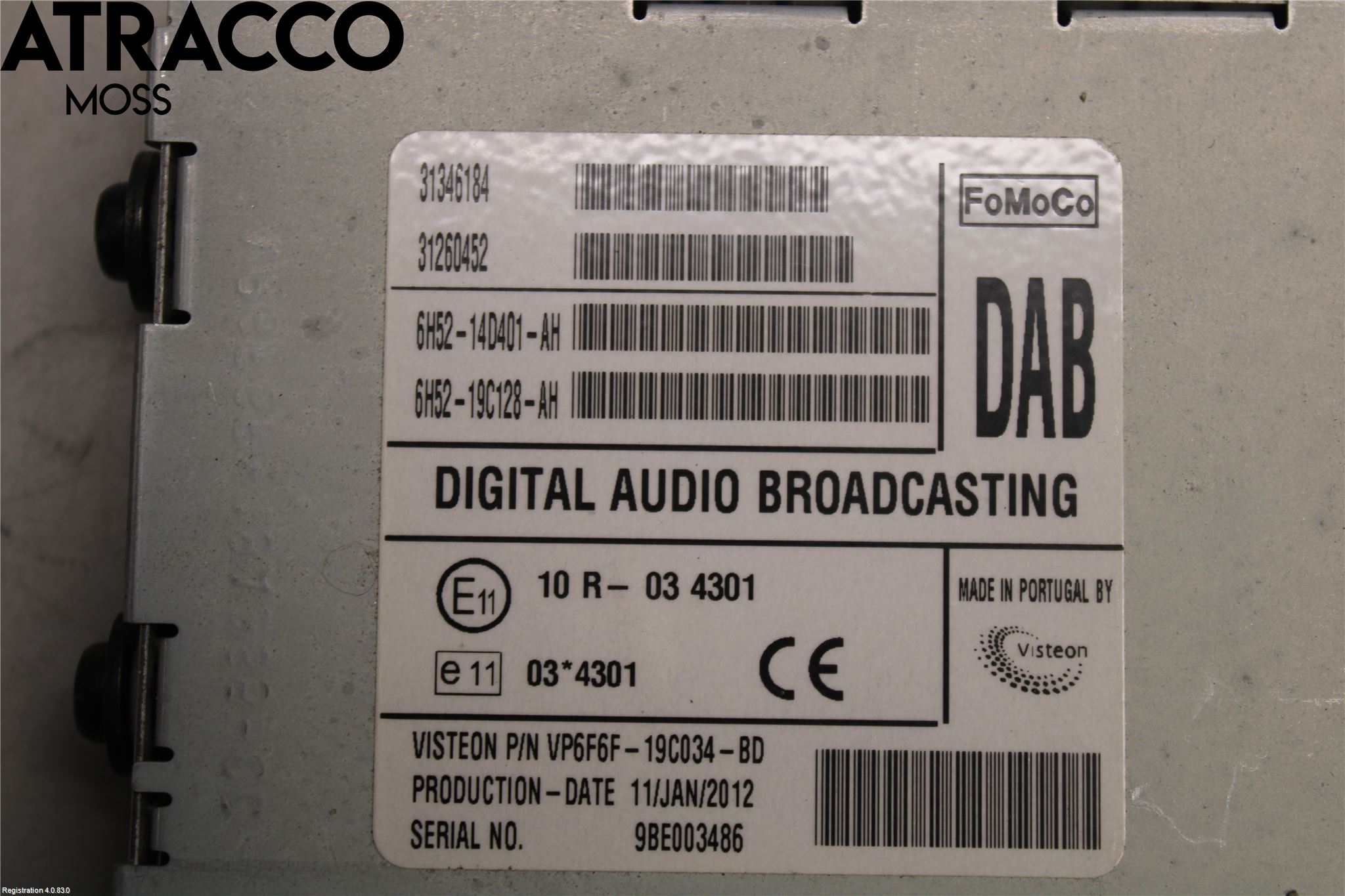 Volvo V60 11-13 Radio Övrigt
