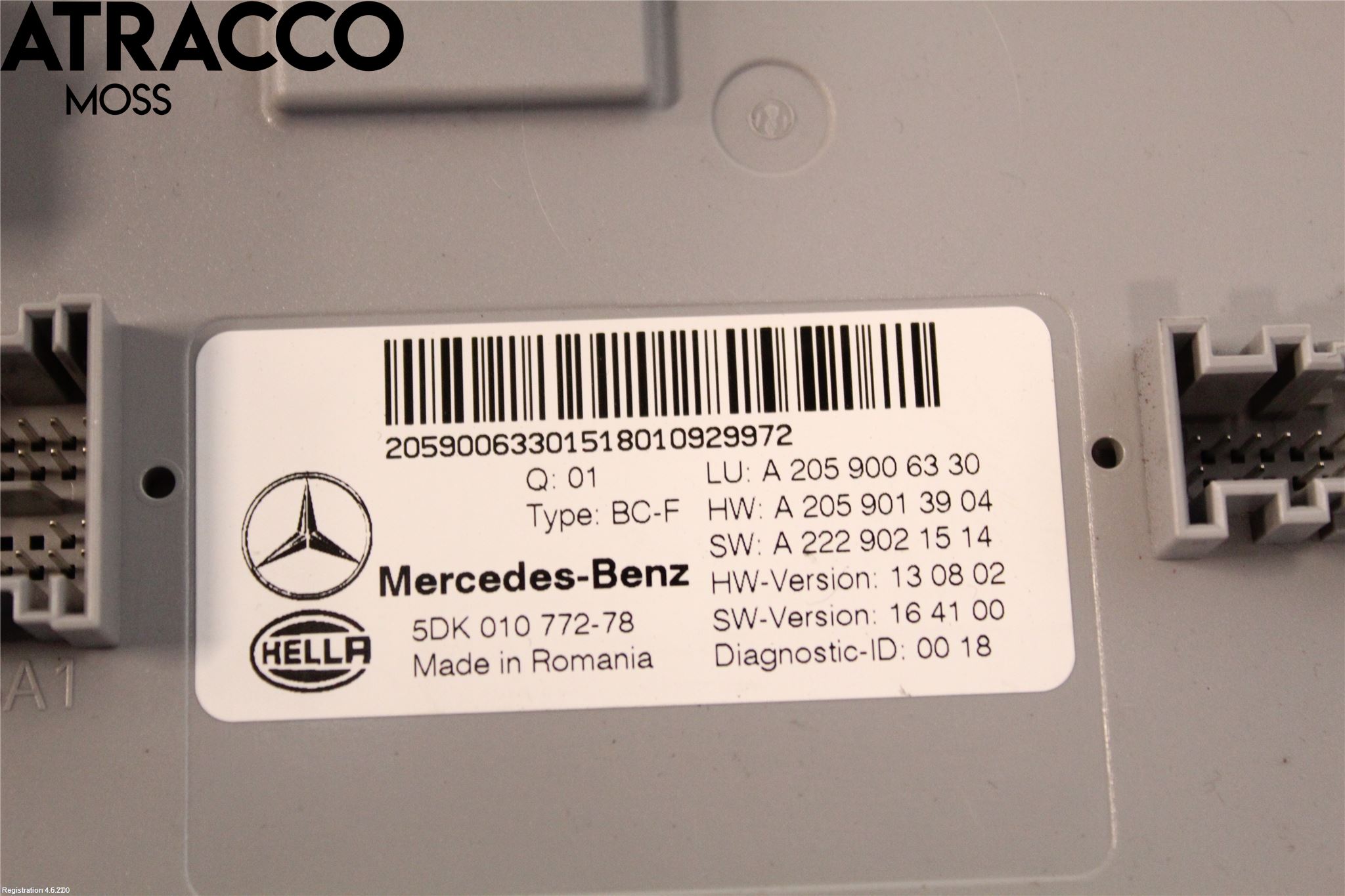 Mercedes-Benz MB C-KLASS (W205) 14-21 Styrenhet Övrigt