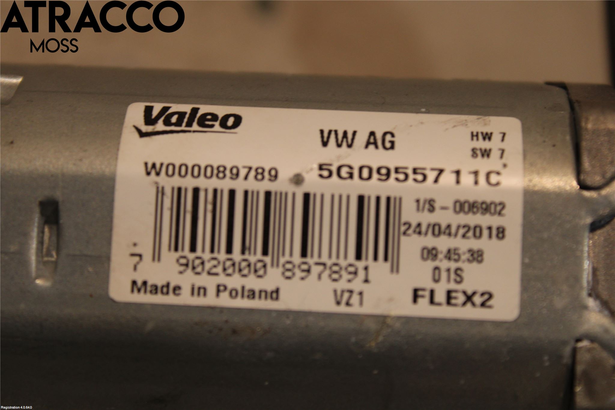 Volkswagen VW GOLF / E-GOLF VII 13-20 Torkarmotor Baklucka
