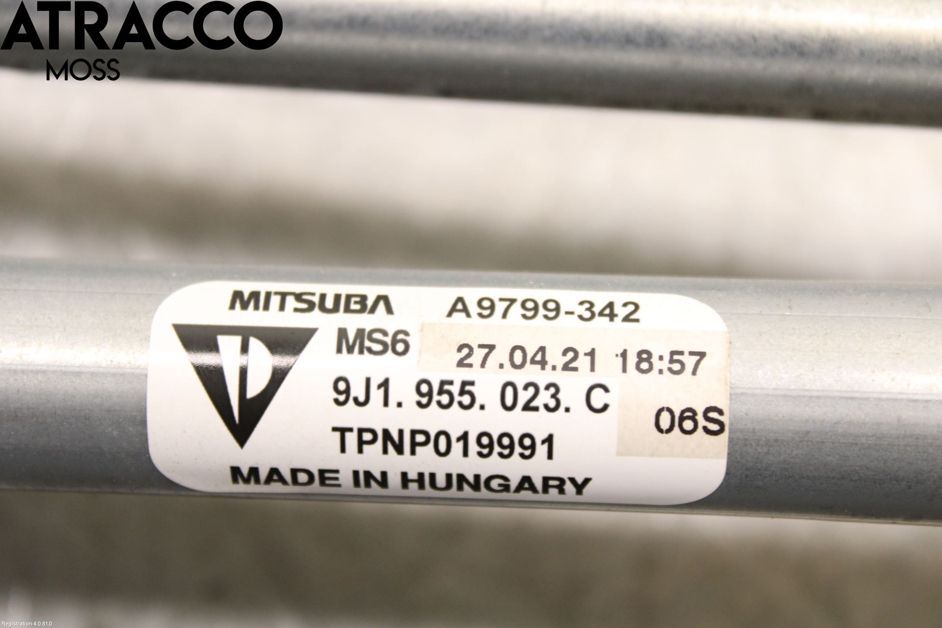 Porsche TAYCAN 20- Torkarmotor Vindruta