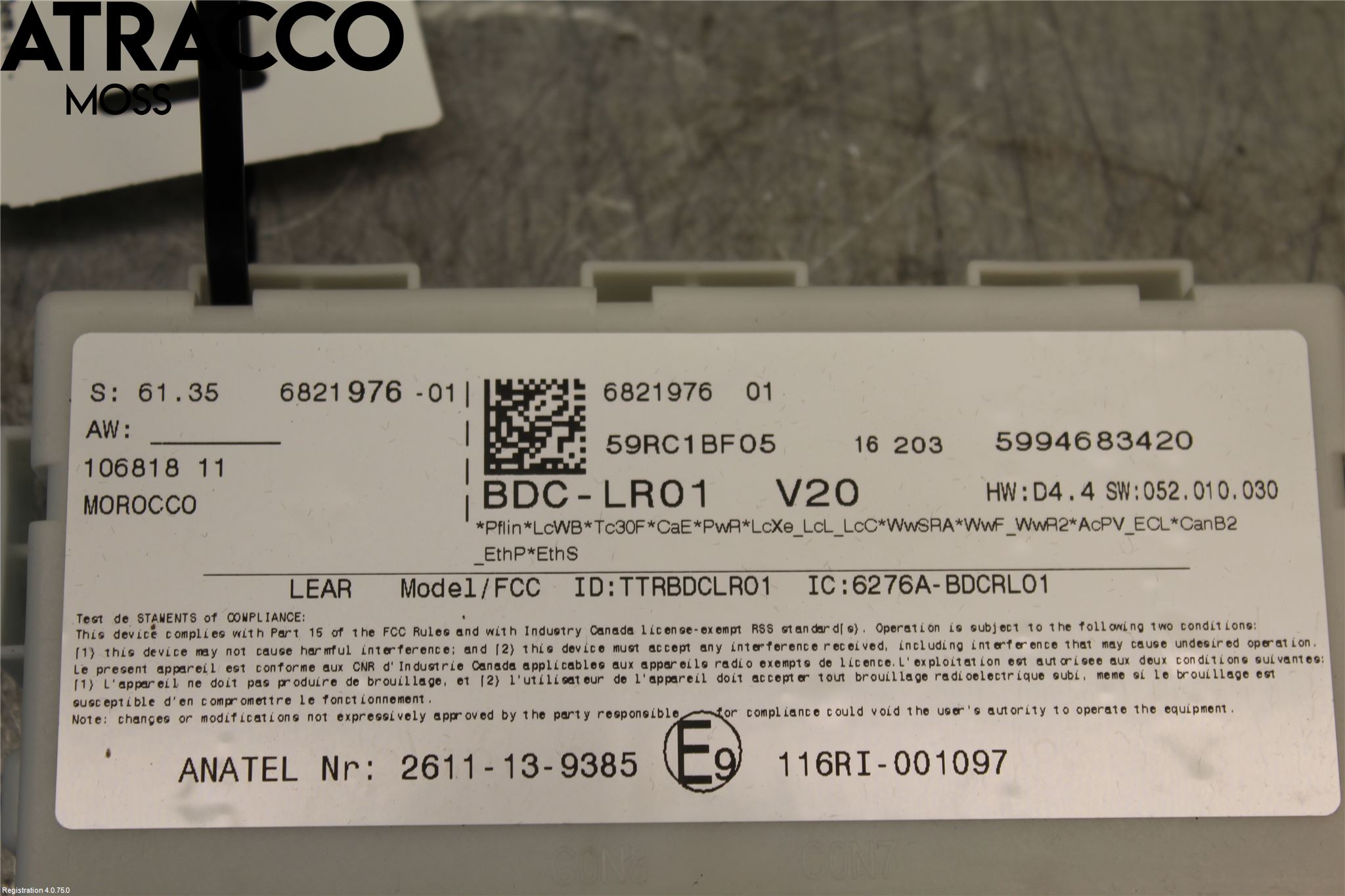 BMW i3 I01 13-22 Styrenhet Övrigt