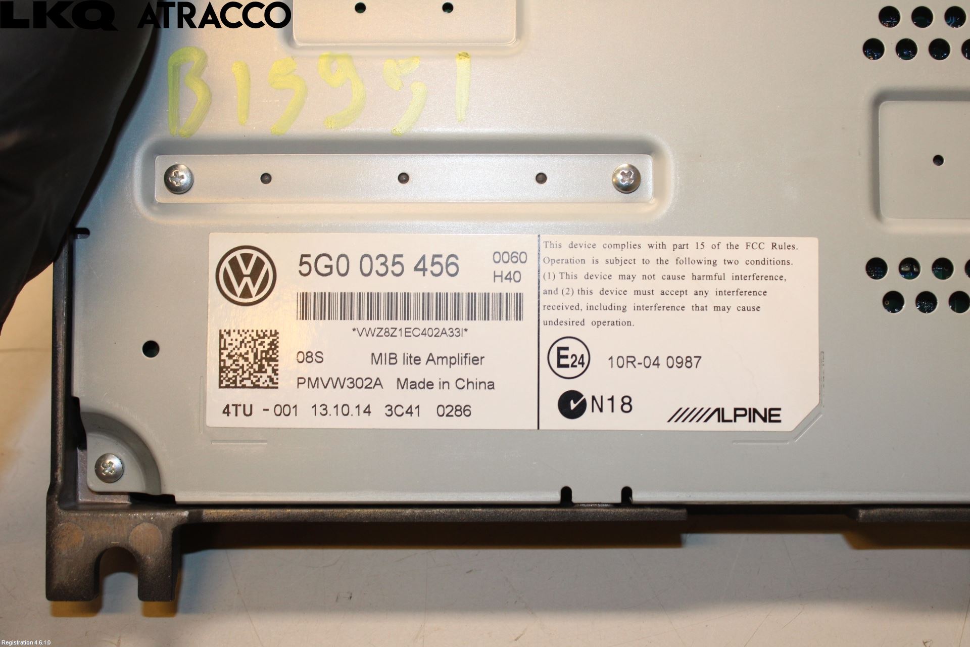Volkswagen VW GOLF / E-GOLF VII 13-20 Radio-Stereo Förstärkare