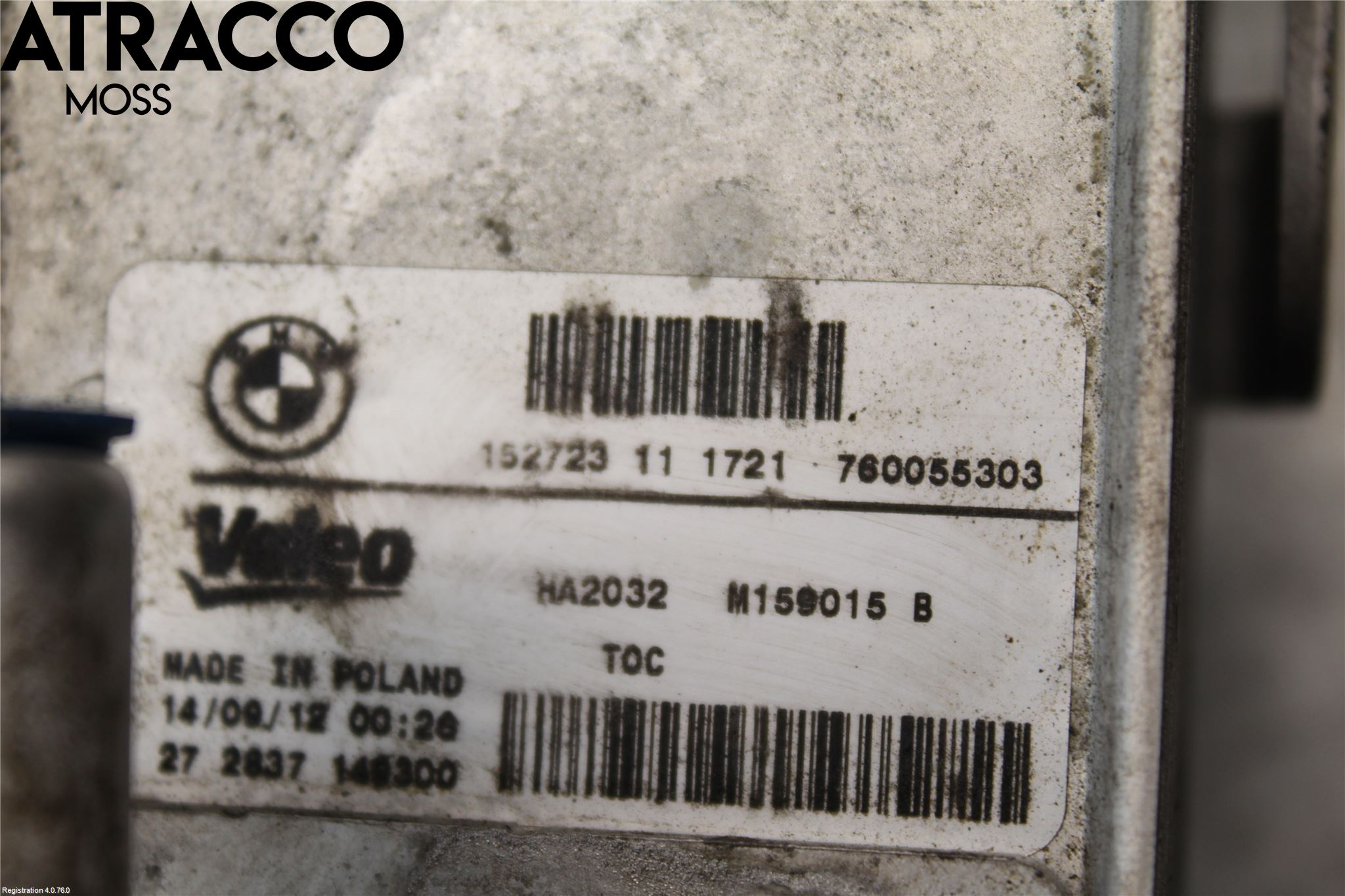 BMW 1 F20/F21 11-19 Oljekylare Automat