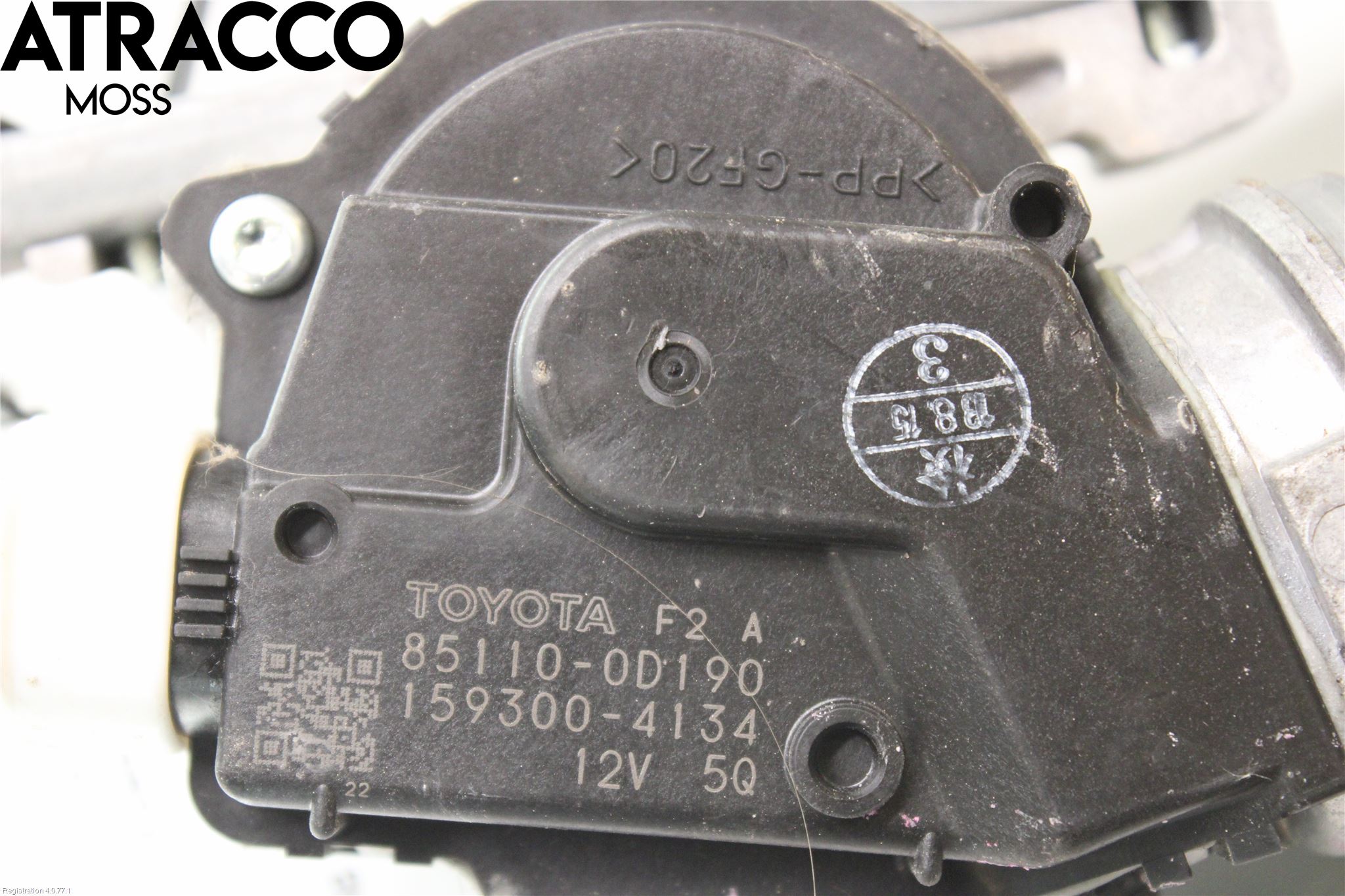 Toyota YARIS XP130 12-14 Torkarmotor Vindruta