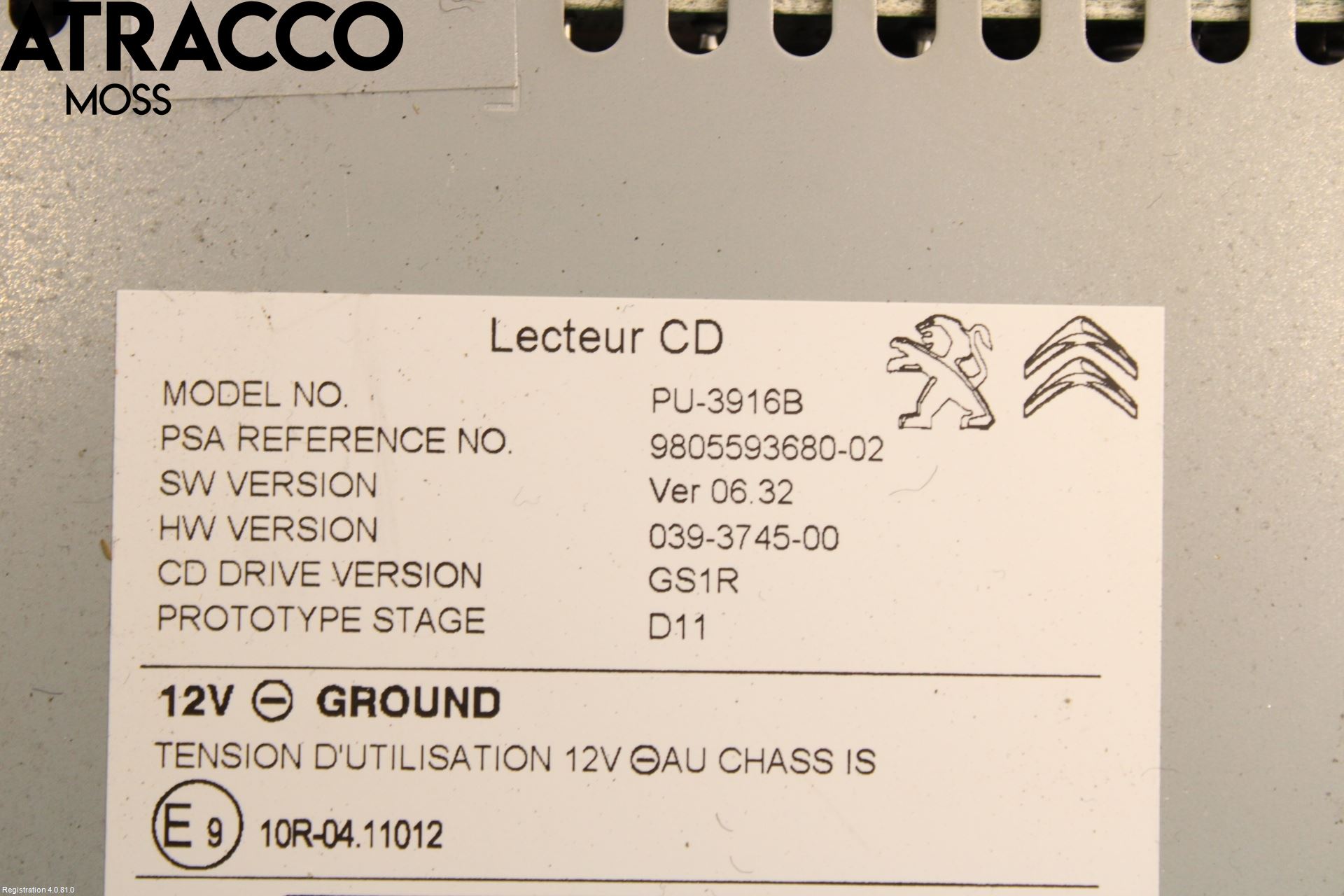 Peugeot 308 14-21 Cd Radio - Multimediapanel