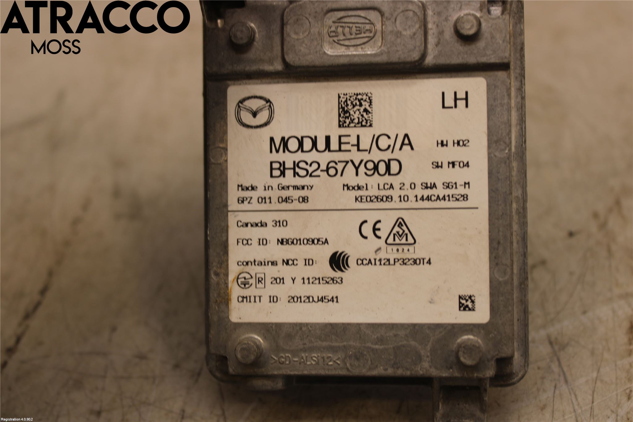 Mazda 3 III 14-19 Sensor Aktivt Kollisionsskydd