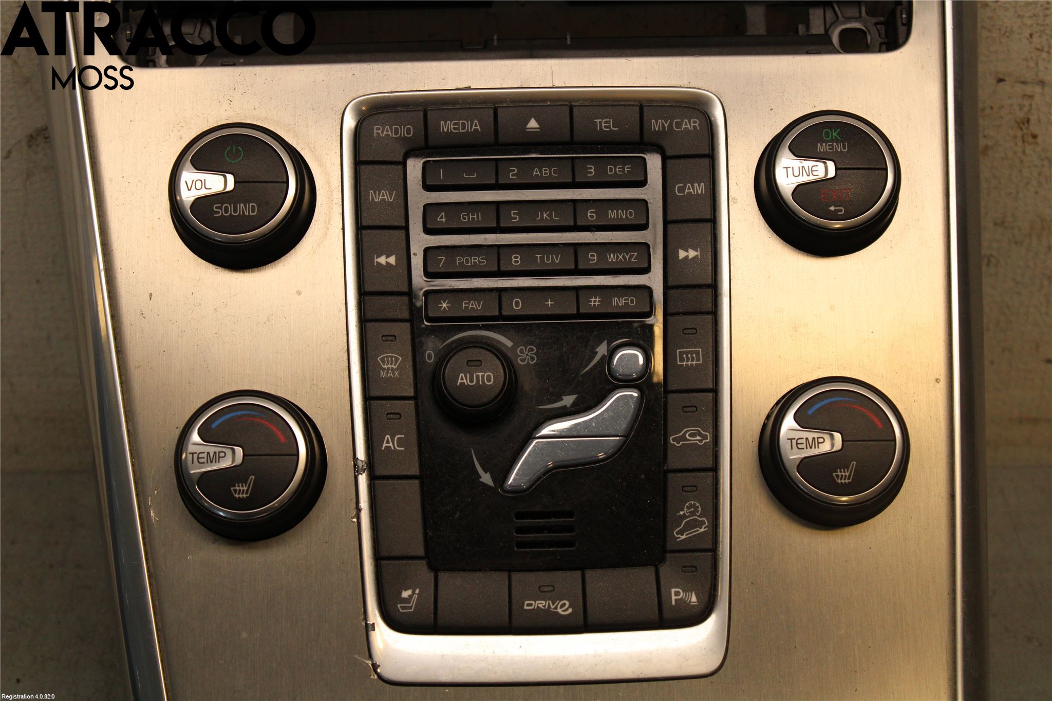 Volvo XC60 09-13 Ac Styrenhet Ac Manöveren