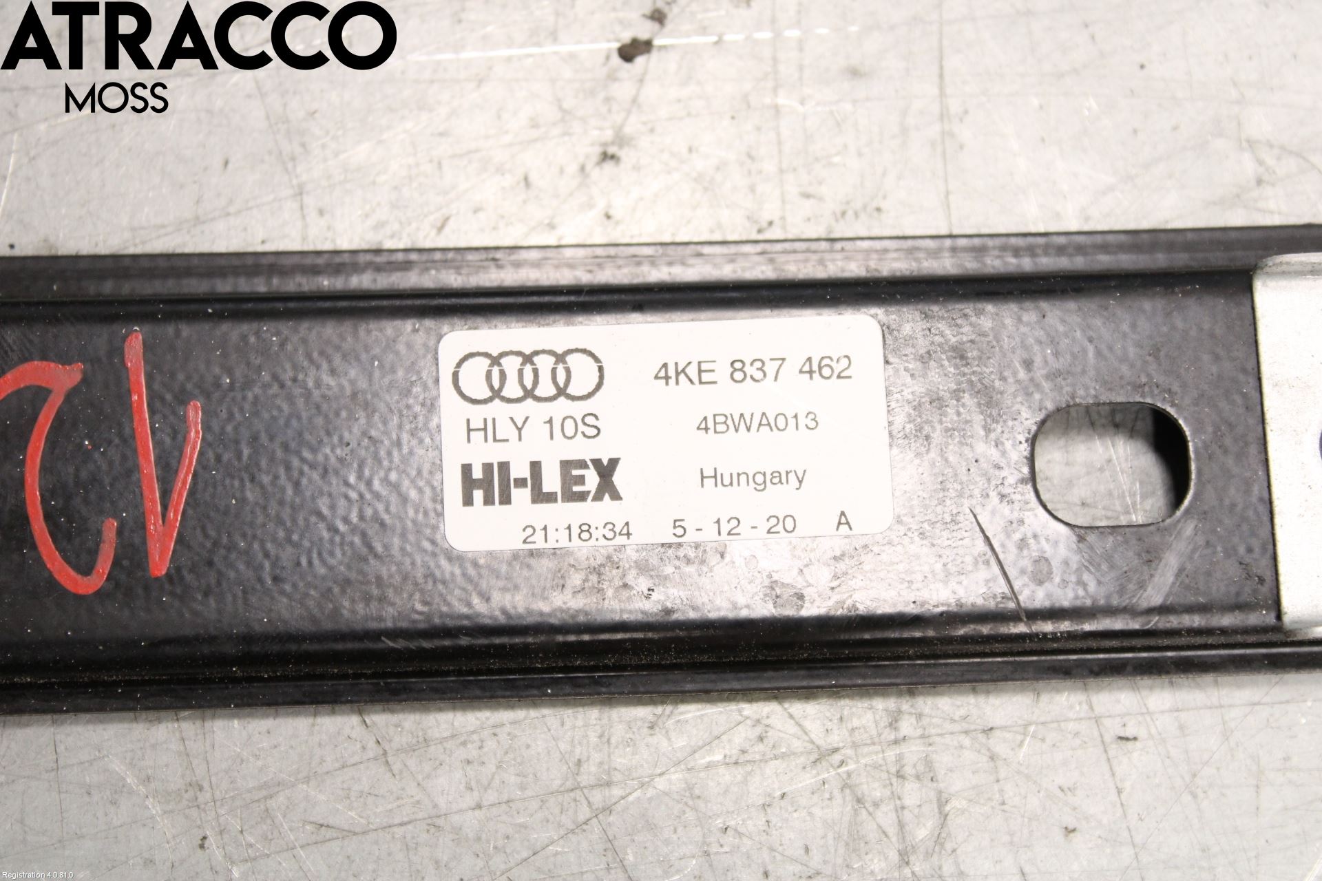 Audi E-TRON, S GE 19- Fönsterhissmekanism