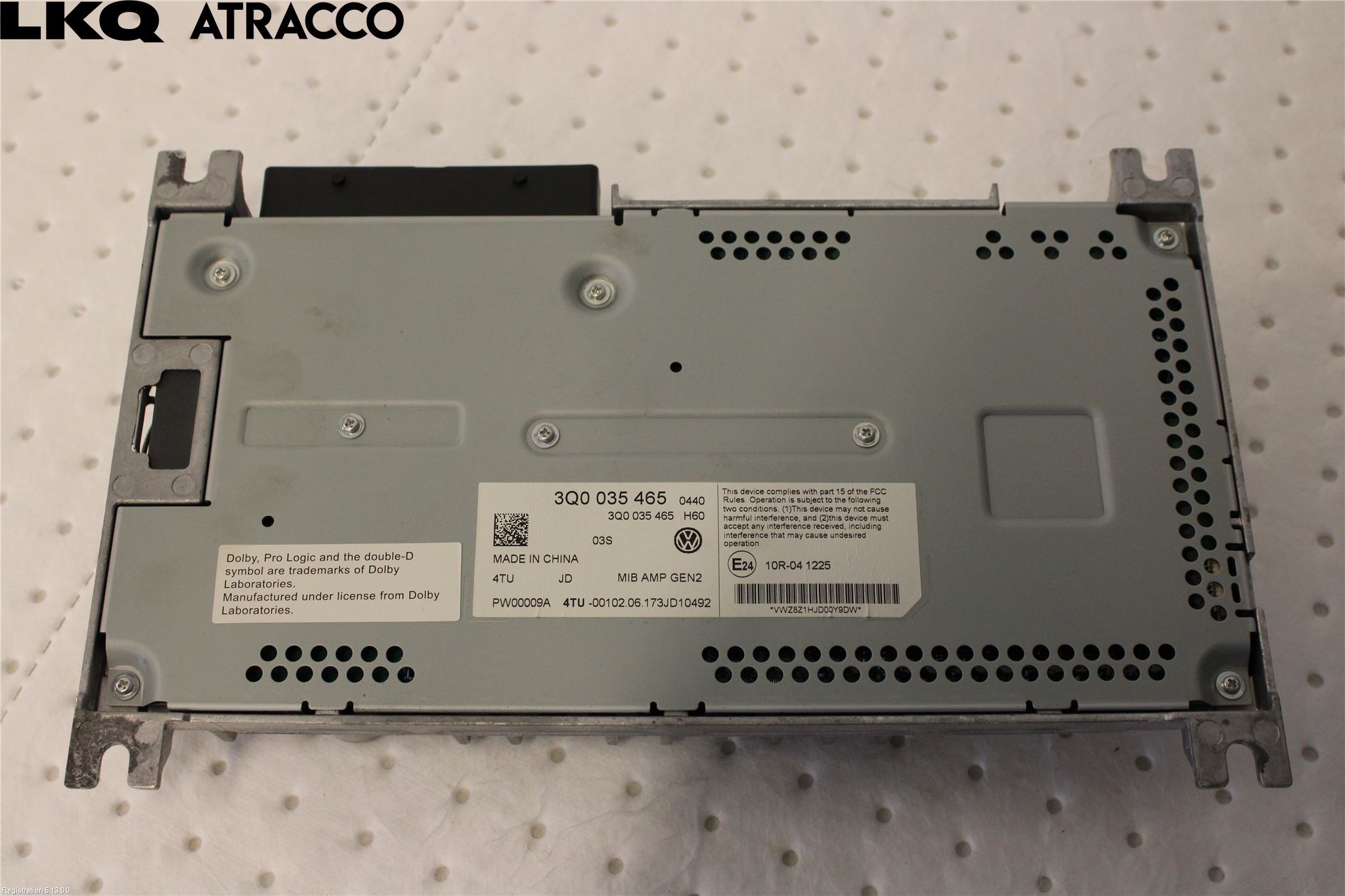 Volkswagen VW PASSAT 15-19 Radio-Stereo Förstärkare