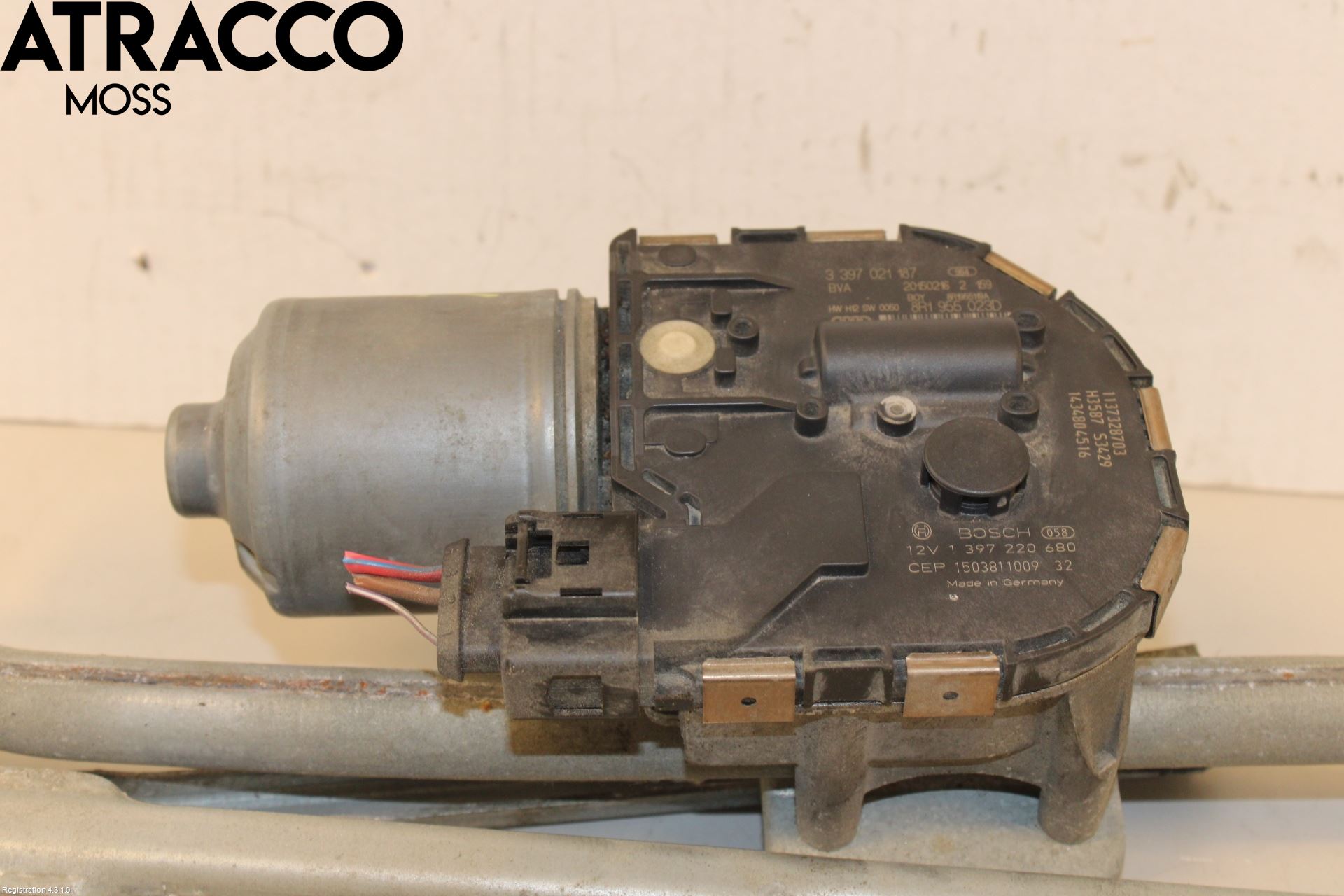 Audi Q5 09-16 Torkarmotor Vindruta