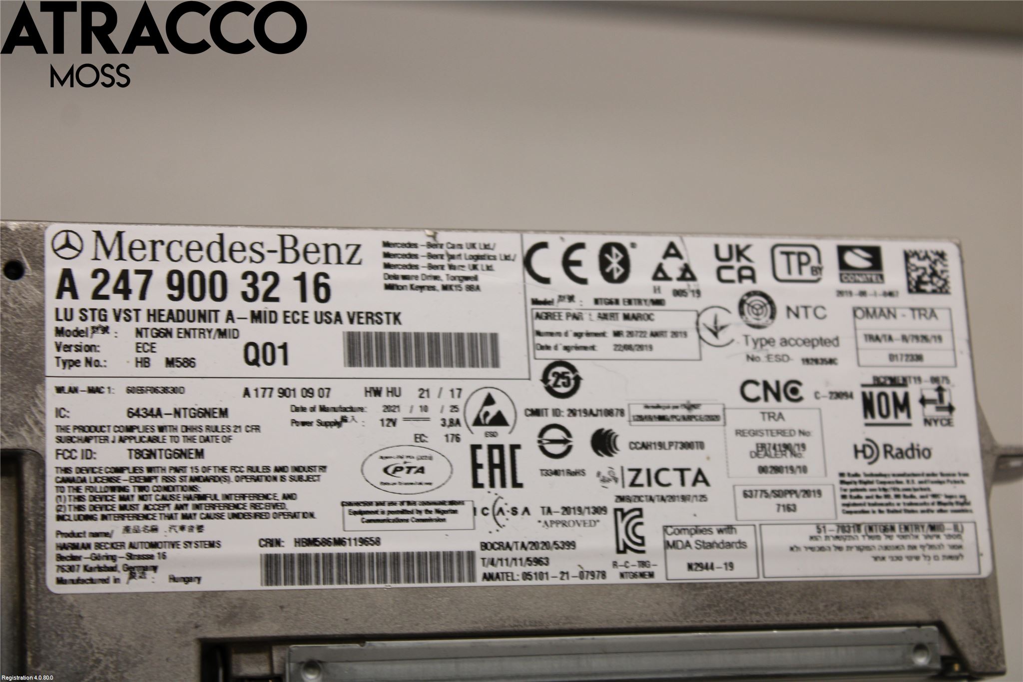 Mercedes-Benz MB EQA (H243) 21- Radio