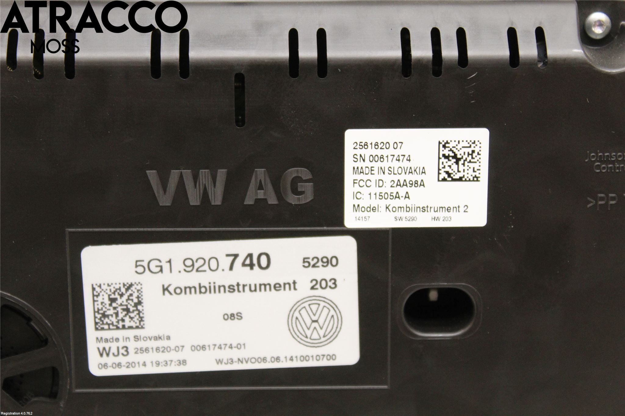 Volkswagen VW GOLF / E-GOLF VII 13-20 Instrument Komb