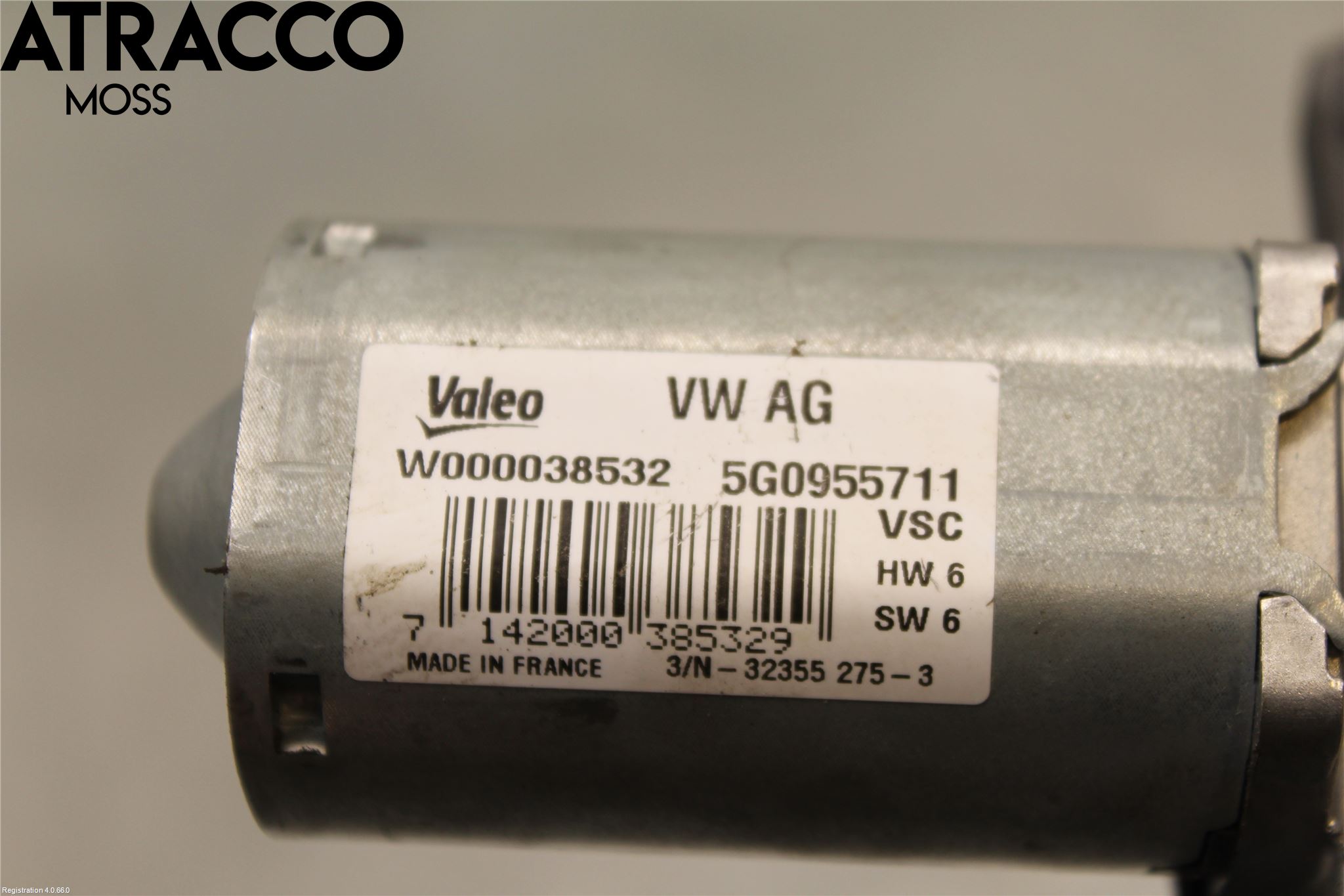 Volkswagen VW GOLF / E-GOLF VII 13-20 Torkarmotor Baklucka