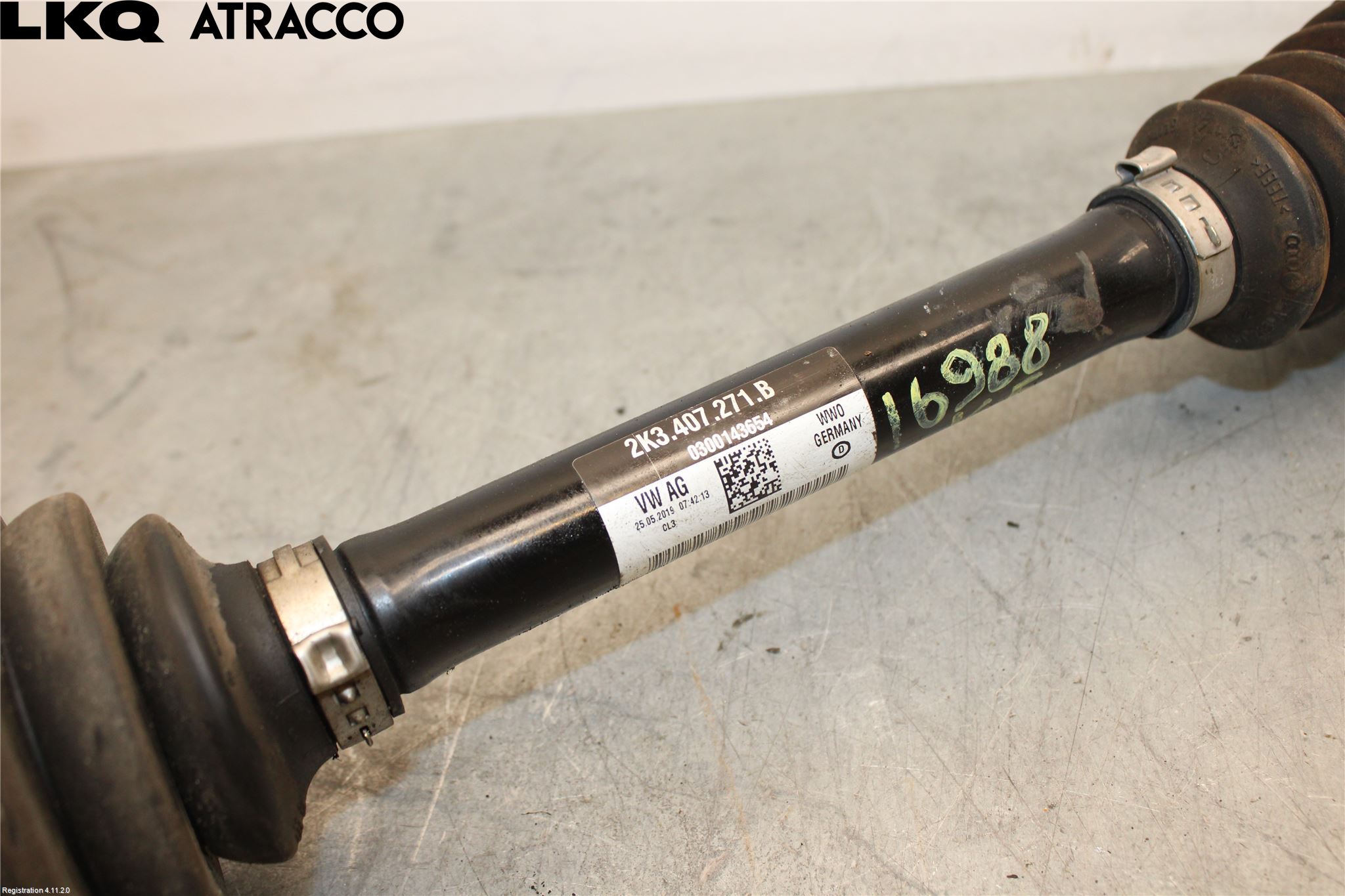 Volkswagen VW CADDY 11-15 Drivaxel Fram Vänster