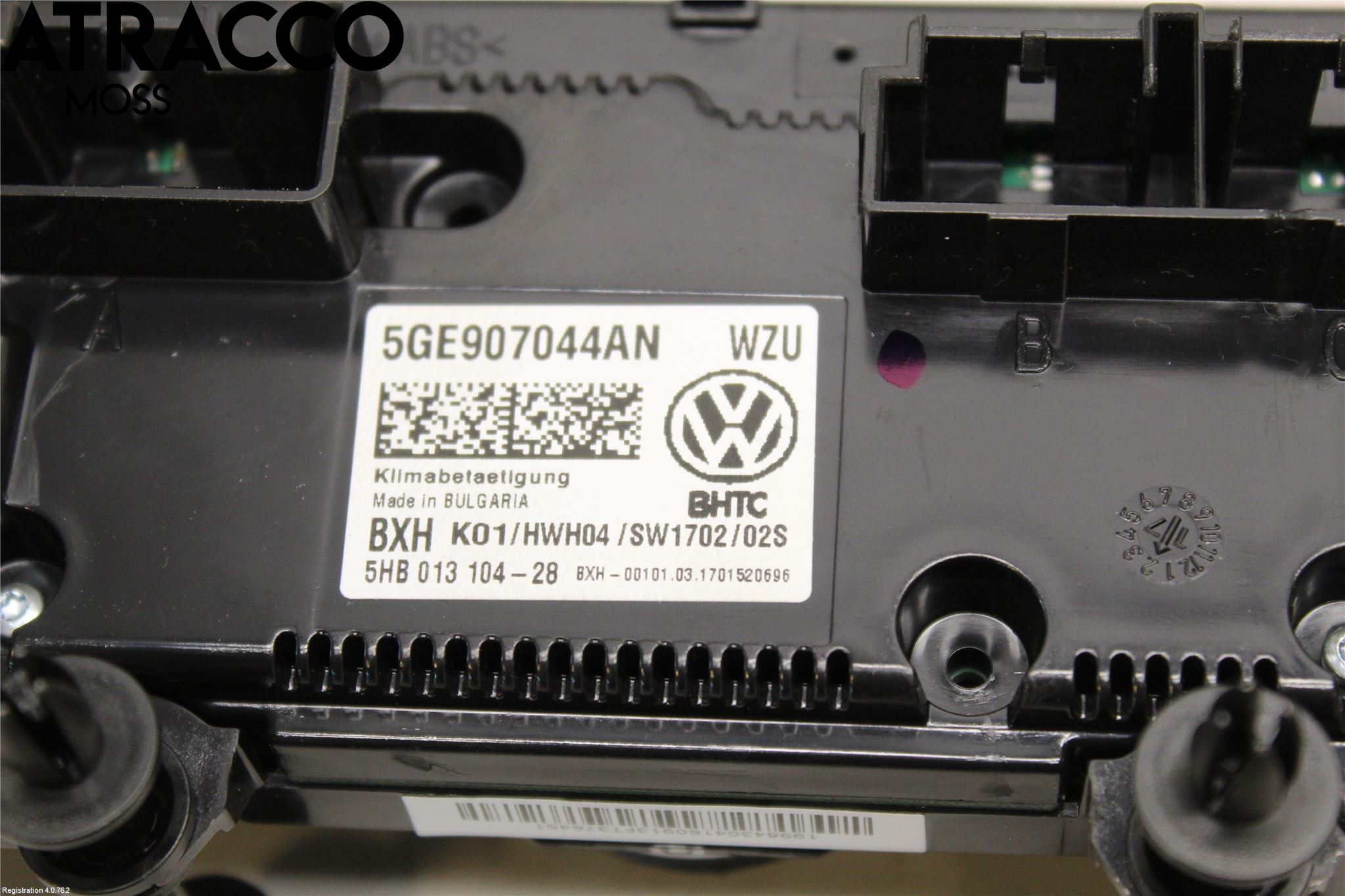 Volkswagen VW GOLF / E-GOLF VII 13-20 Ac Styrenhet Ac Manöveren