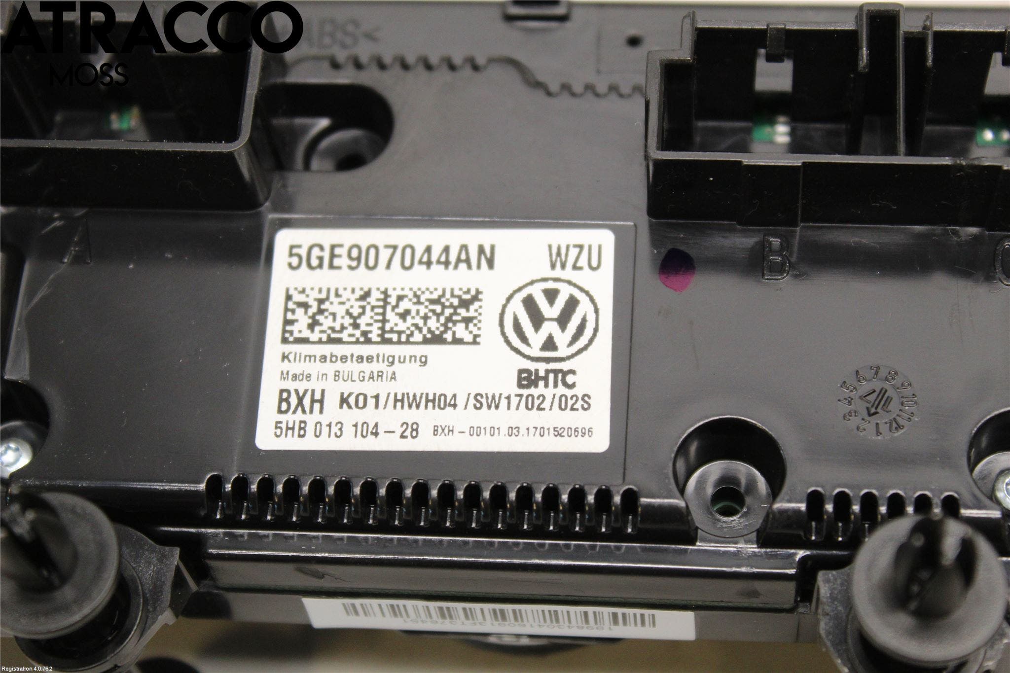 Volkswagen VW GOLF / E-GOLF VII 13-20 Ac Styrenhet Ac Manöveren