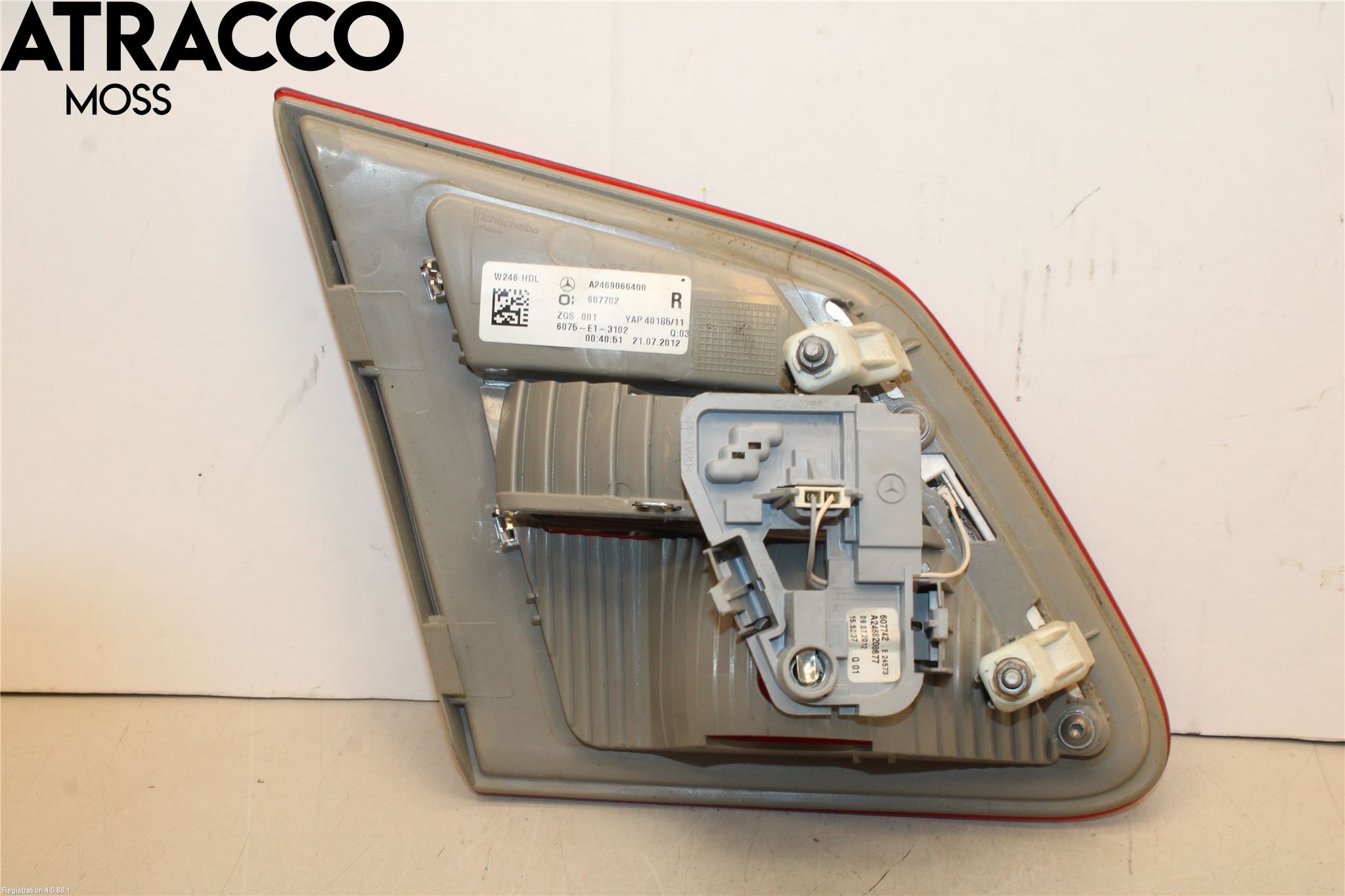 Mercedes-Benz MB B-KLASS (W246/W242) 12-19 Bakljus Lucka Hö