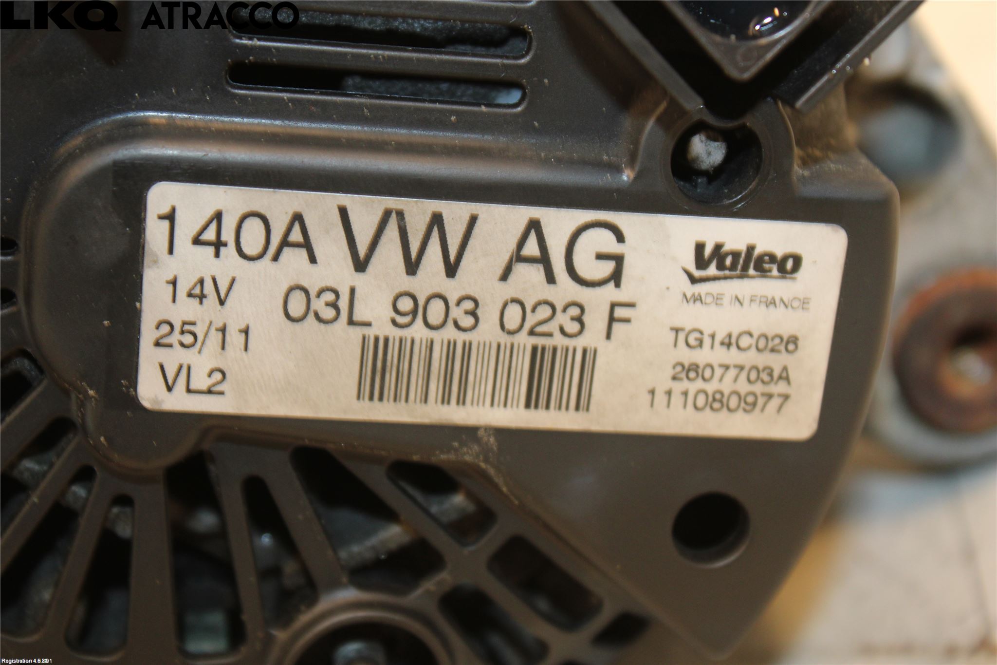Volkswagen VW GOLF PLUS/CROSS GOLF 04-14 Generator