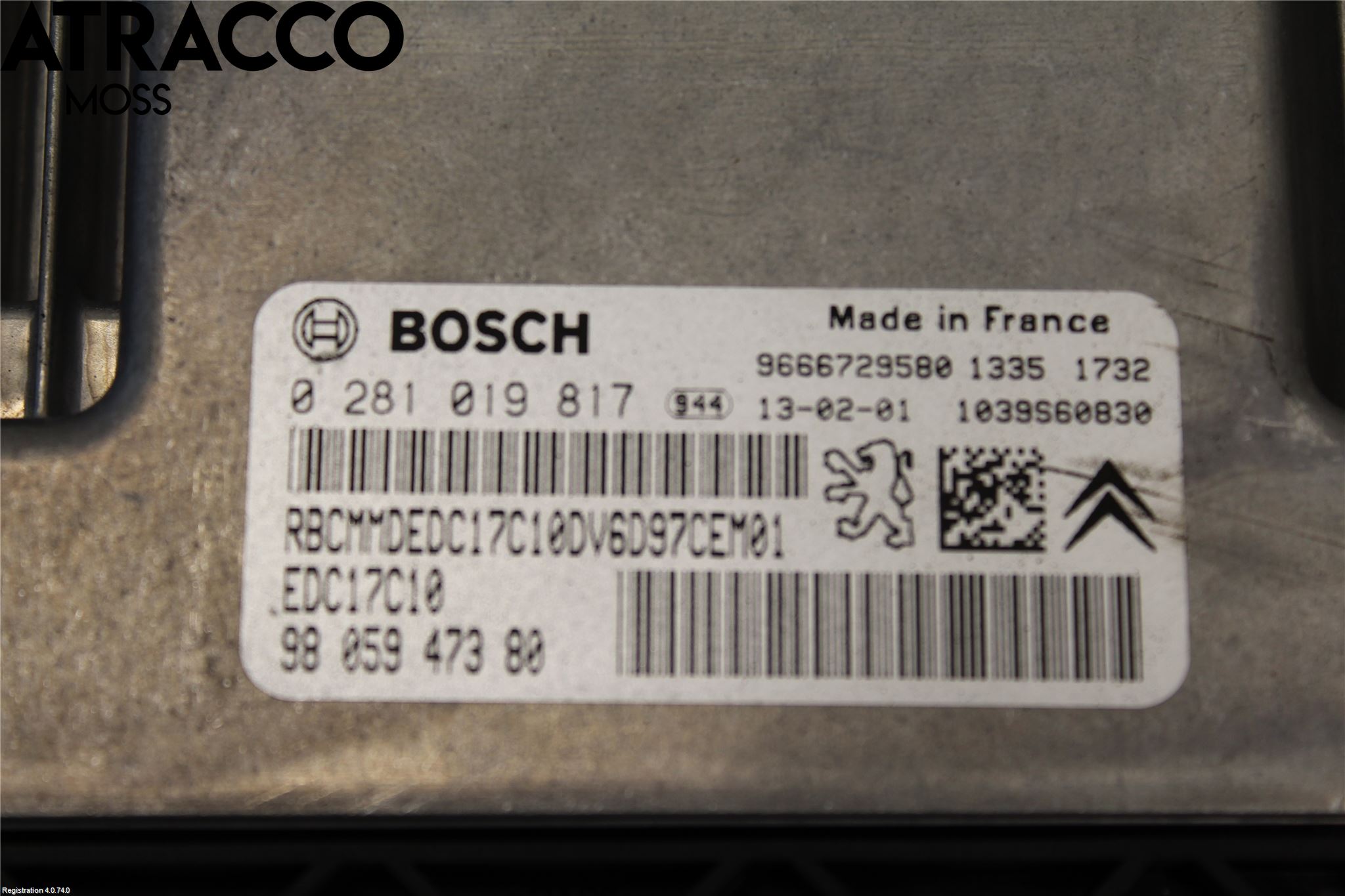Citroen BERLINGO 08-18 Styrenhet Insprut Bensin