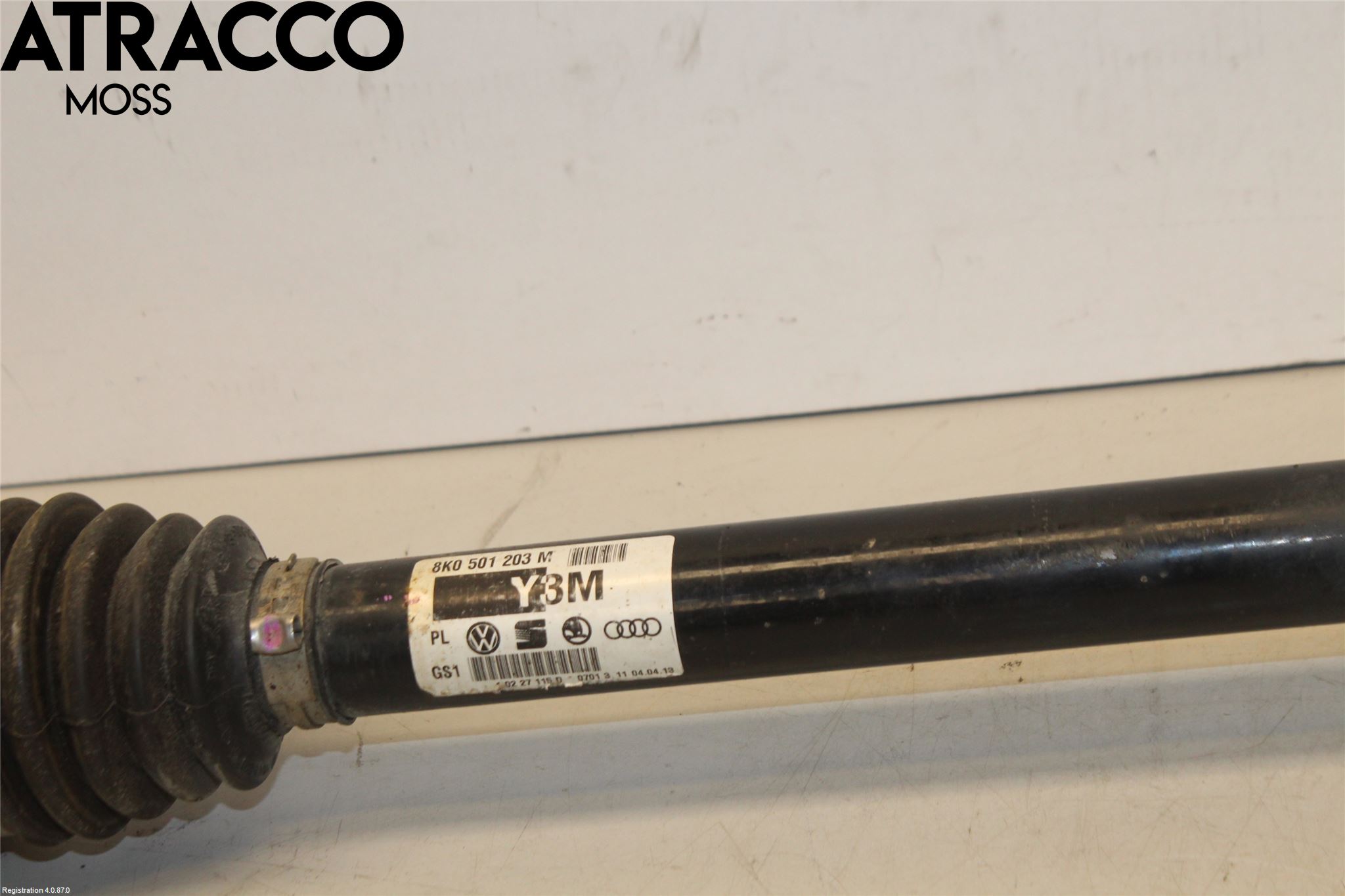 Audi A4 ALLROAD 09-16 Drivaxel Bak Vänster