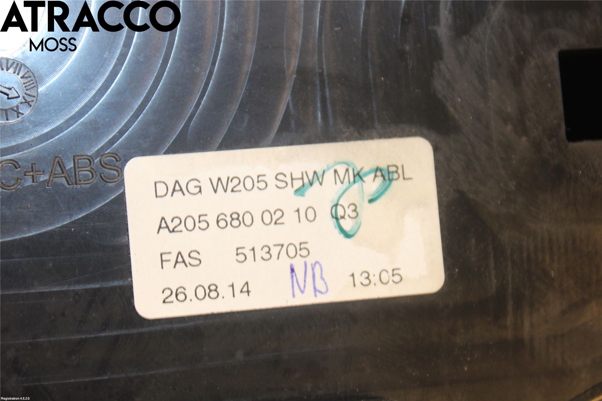 Mercedes-Benz MB C-KLASS (W205) 14-21 Instrumentbräda Förvaringsfack