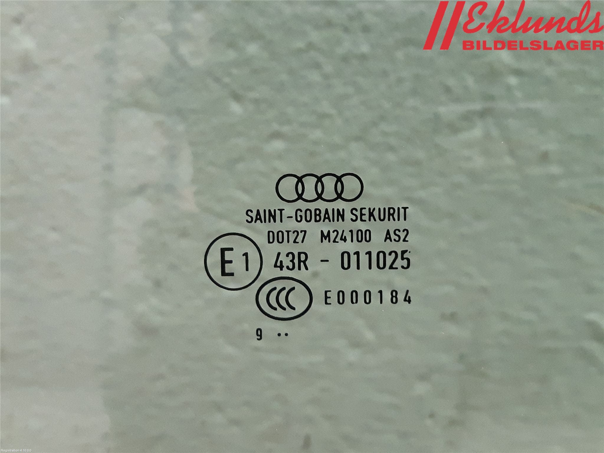 Audi A4/S4 B9 20- Dörruta Fram Höger