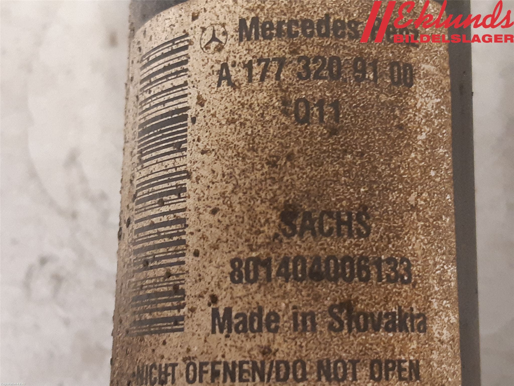 Mercedes-Benz MB B-KLASS (W247) 19- Fjäderben Fram Vänster