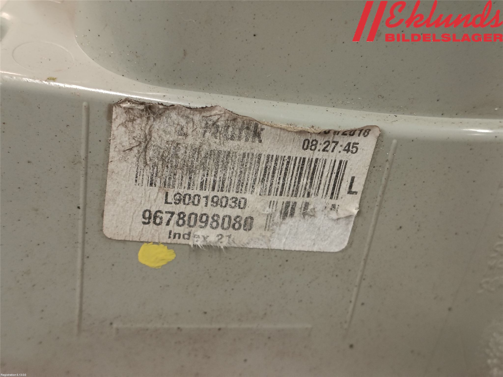 Peugeot 308 14-21 Bakljus Lucka Vä