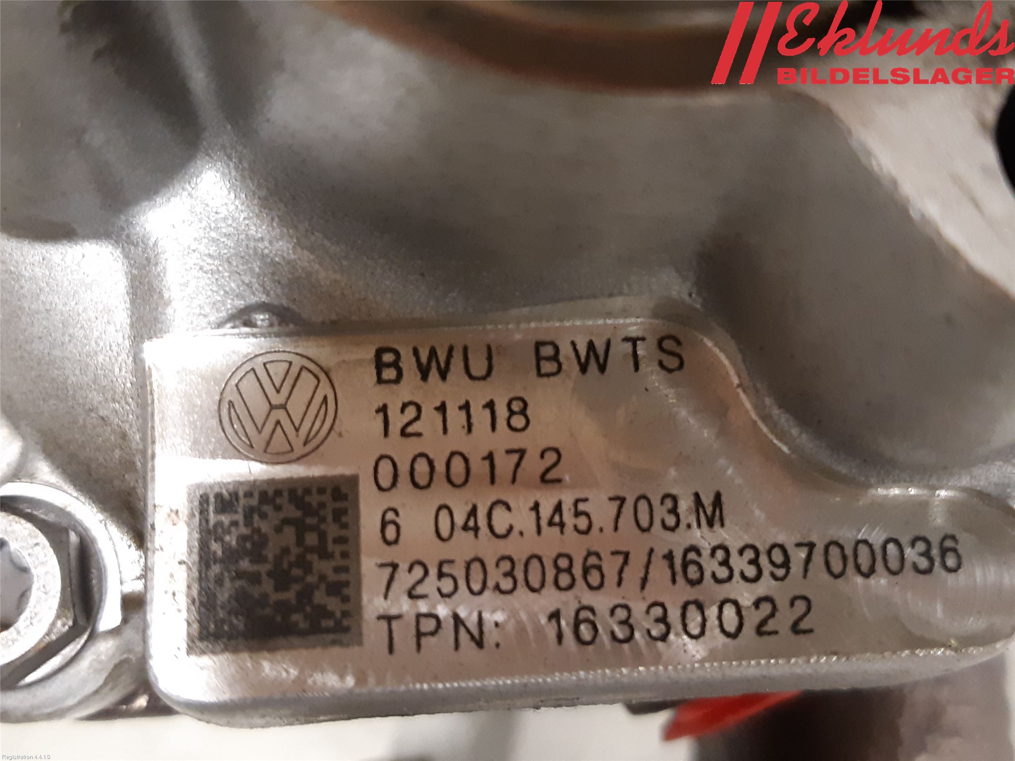 Volkswagen VW GOLF / E-GOLF VII 13-20 Turboaggregat