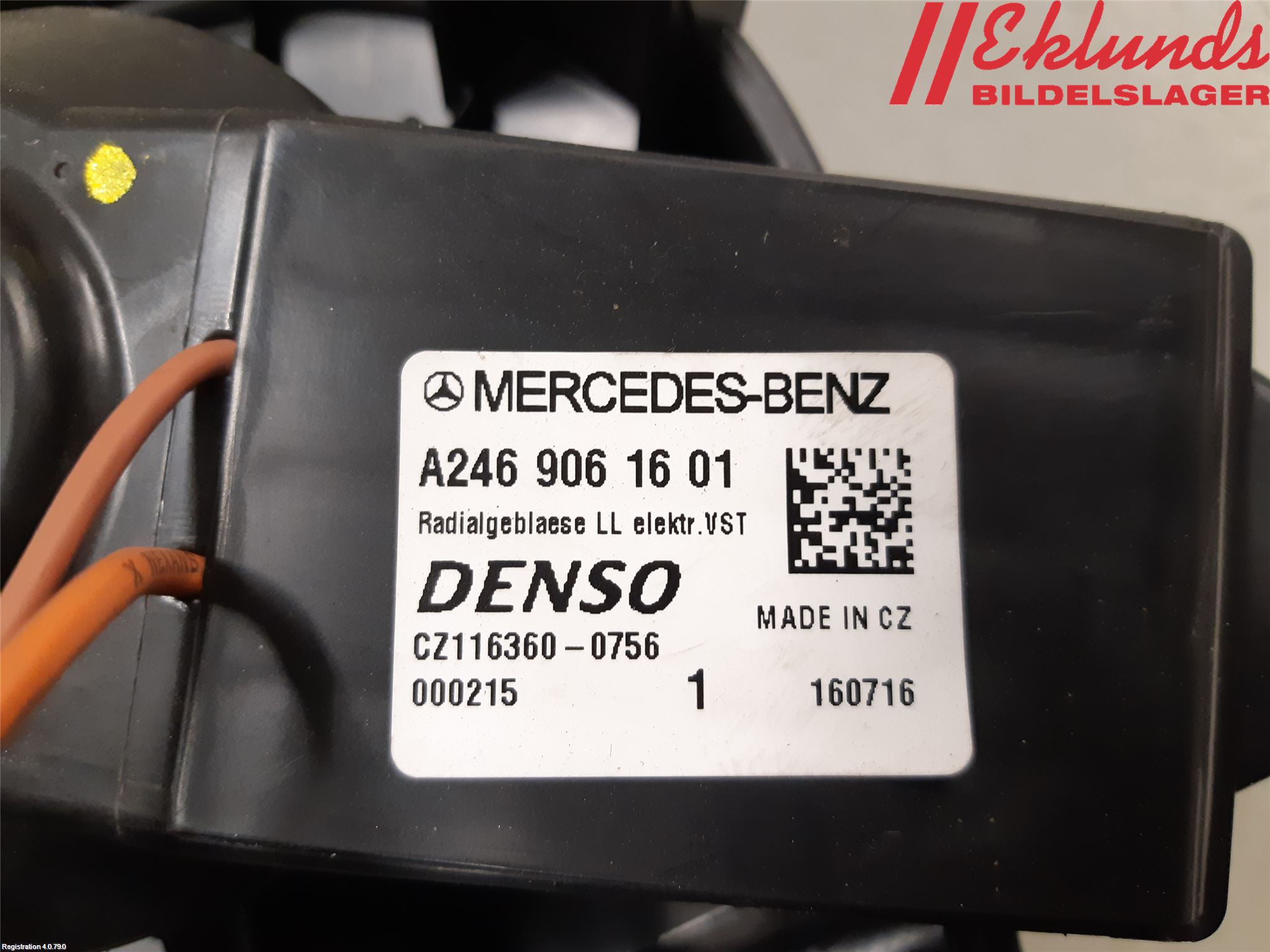 Mercedes-Benz MB CLA-KLASS (C117/X117) 13-19 Värmefläkt