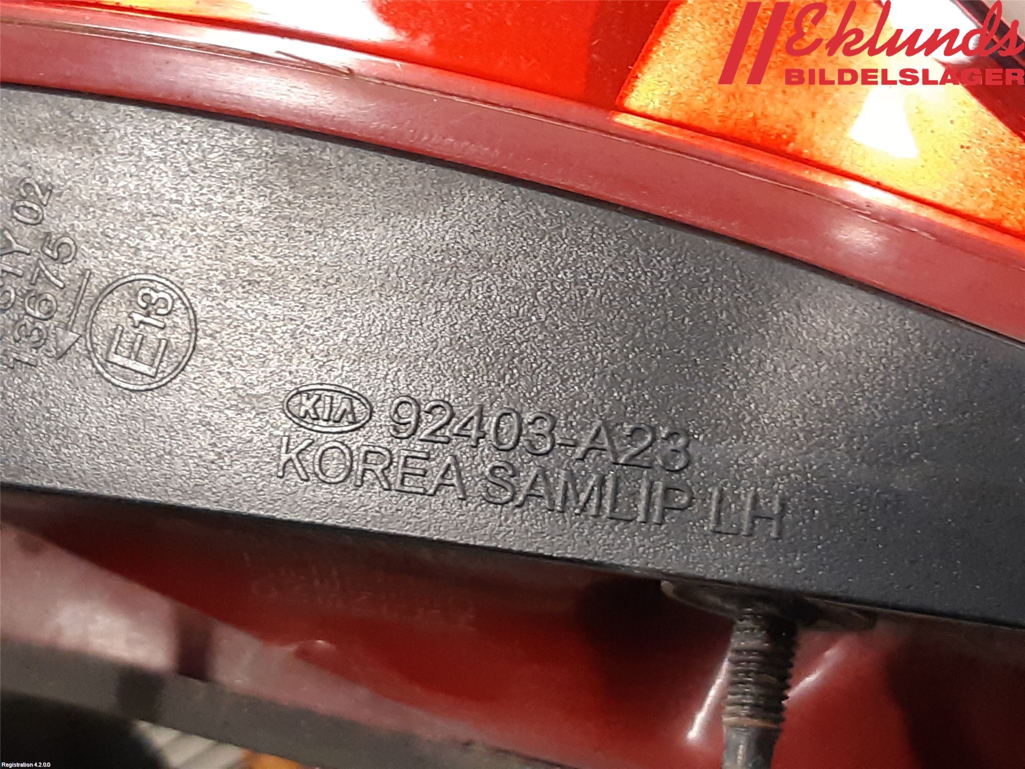 Kia CEED 12-18 Bakljus Lucka Vä