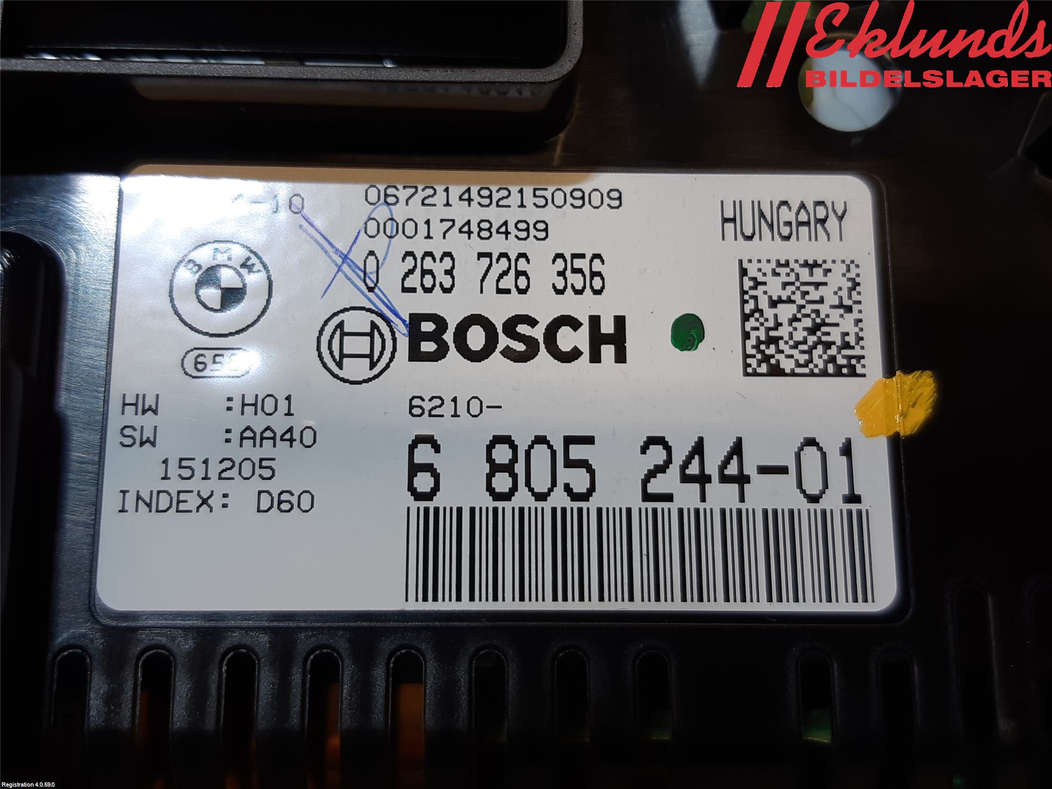 BMW 5 F10/F11/F18 09-17 Instrument Komb
