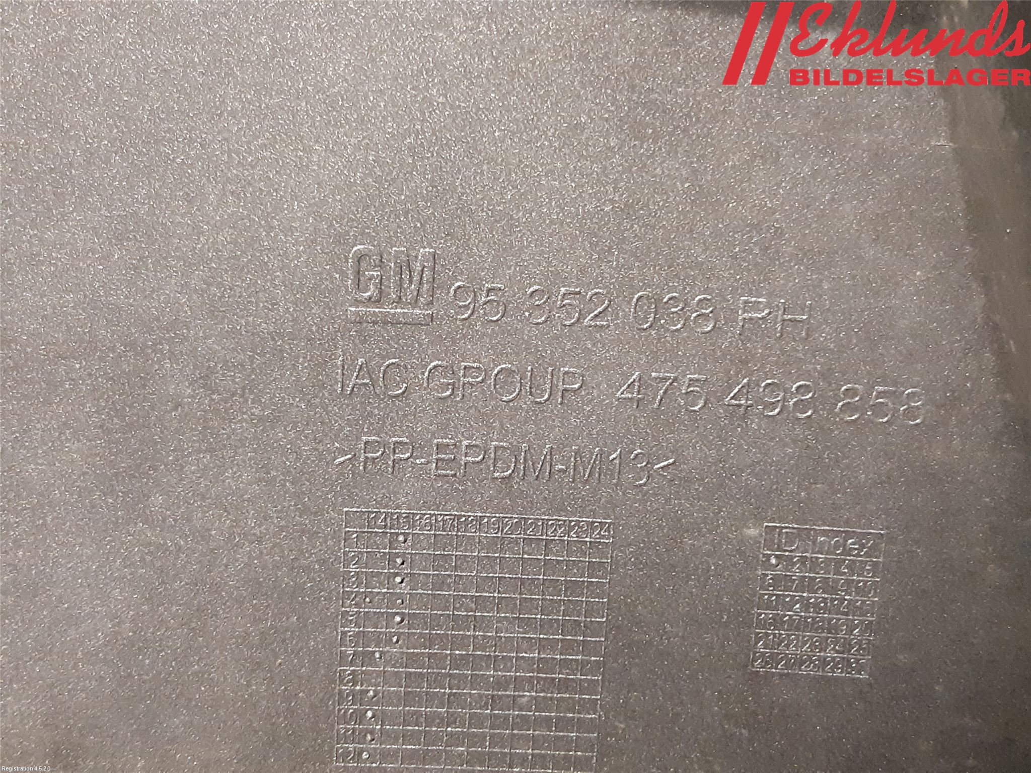 Opel MOKKA 13-20 Stötfångardel Bak Hö