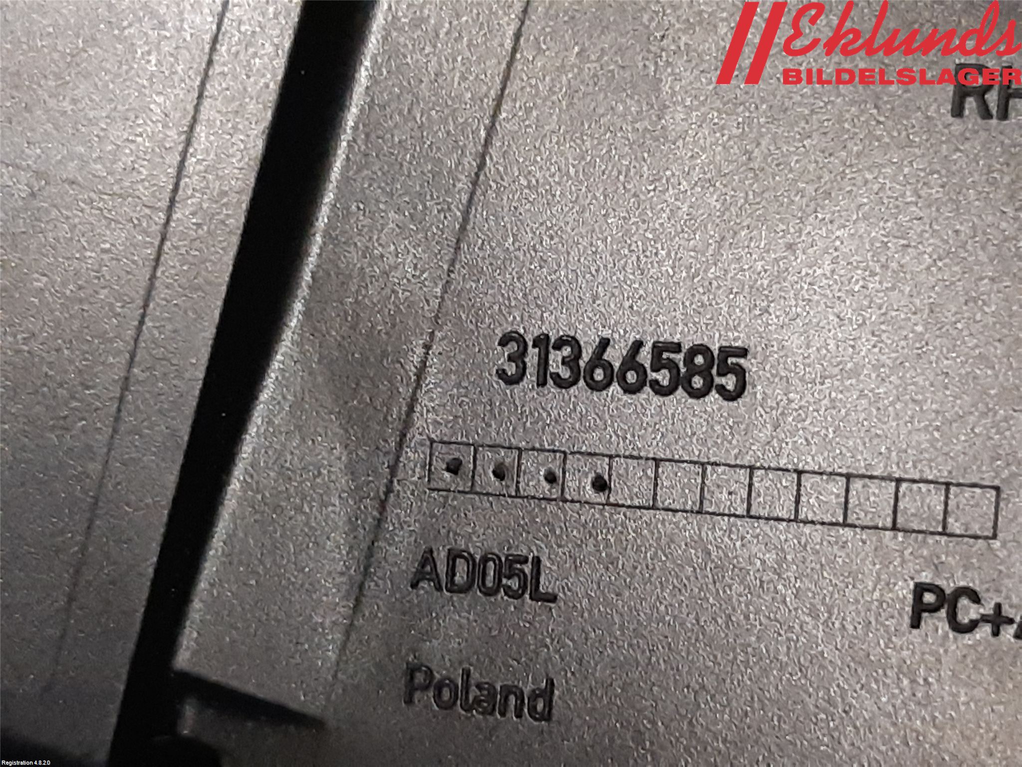 Volvo S90 17->> Defrosterkanal-Munstycke