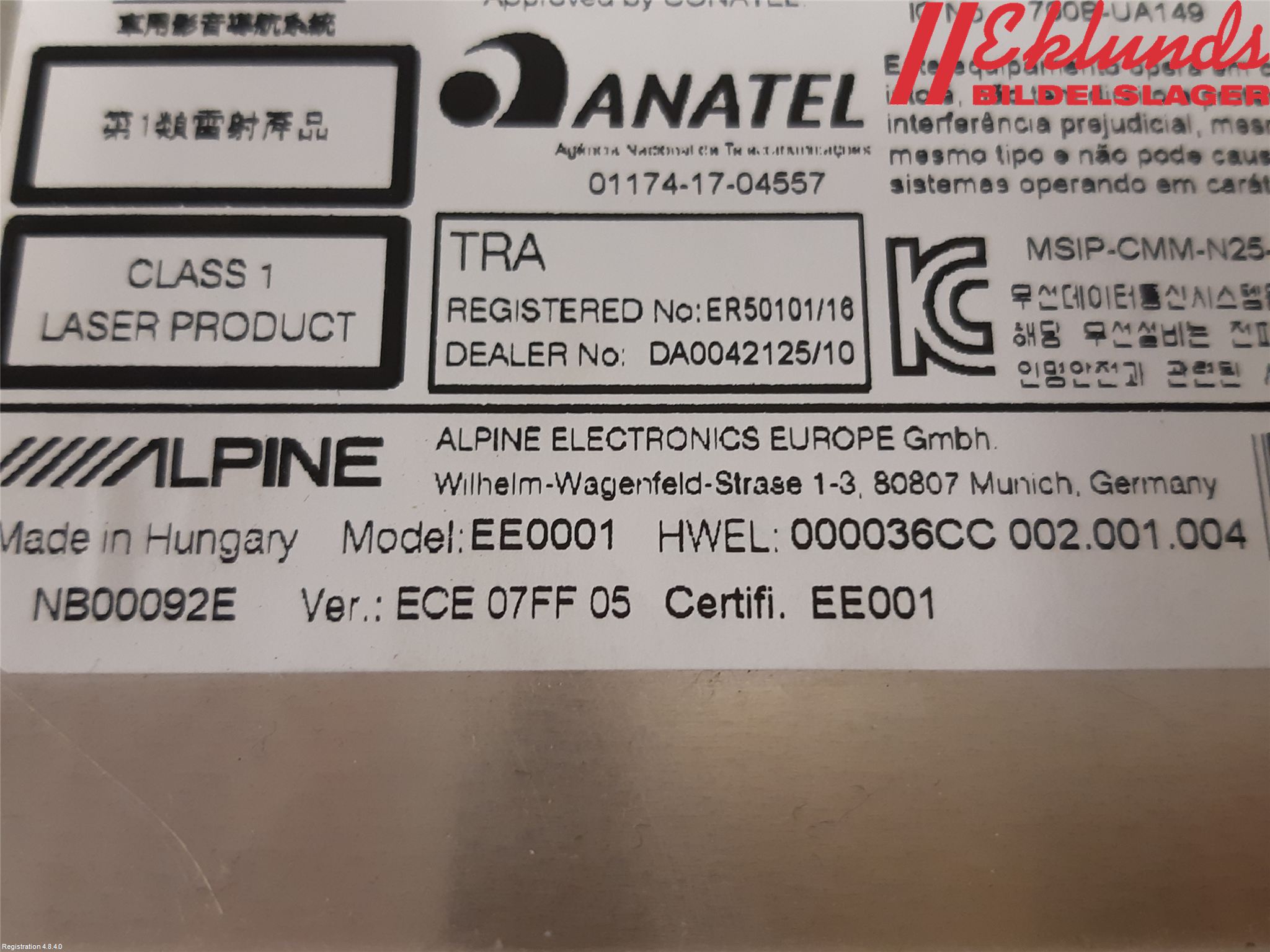 BMW X1 F48 15-22 Cd Radio - Multimediapanel