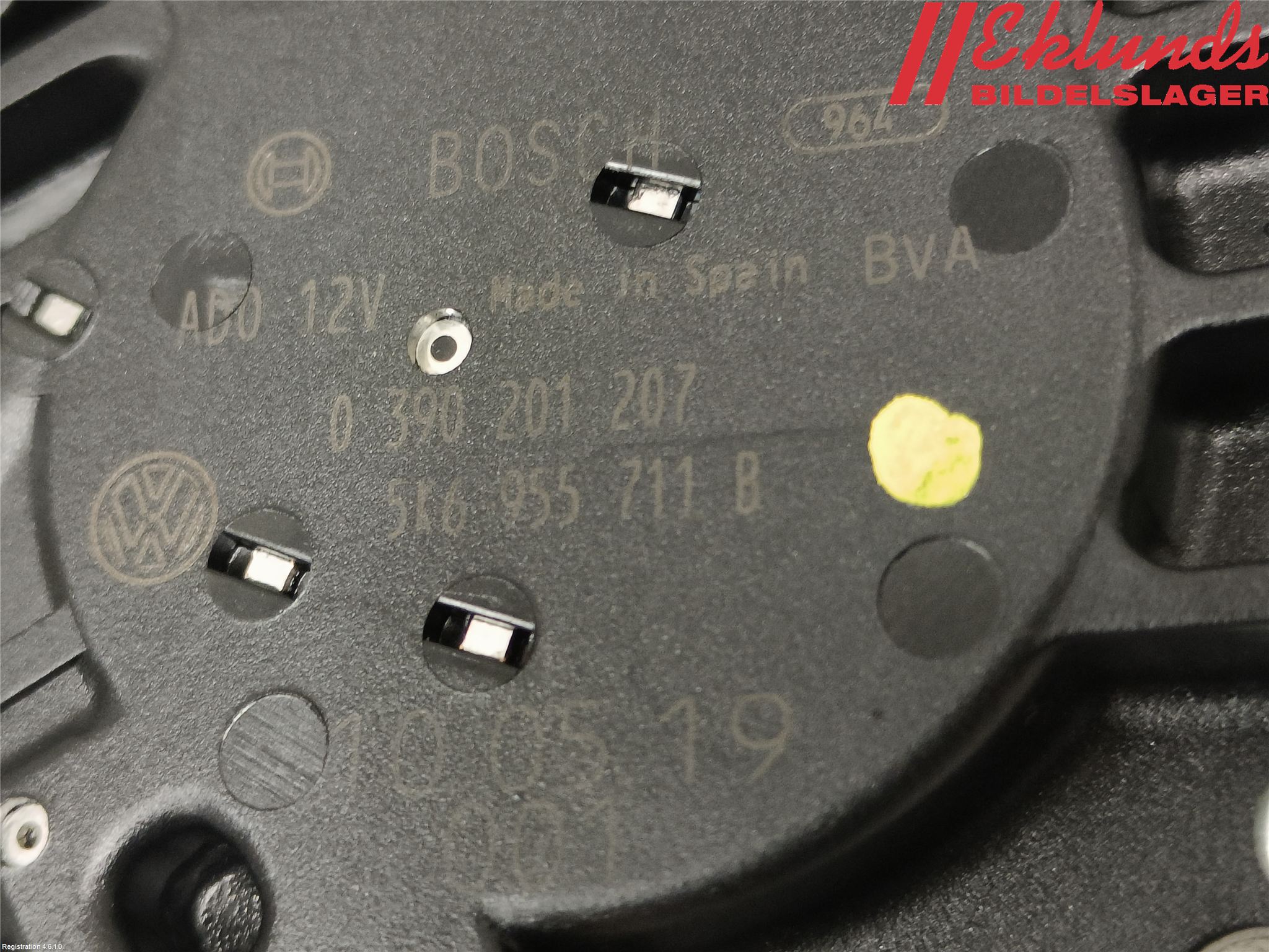 Volkswagen VW GOLF VI 09-13 Torkarmotor Baklucka